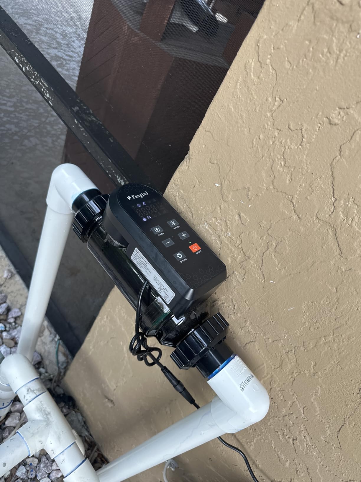 Smart Saltwater Pool Chlorinator System up to 22,000 Gallons, Salt Water Chlorinator Above Ground Pool with Built-in Wi-Fi & App Remote Control and Titanium Plate Self-Cleaning Technology customer photo 1