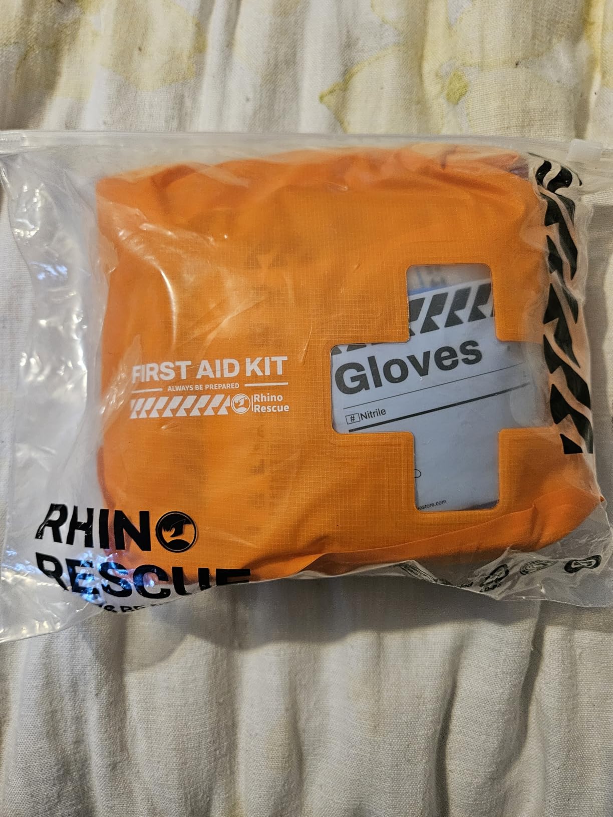 RHINO RESCUE Waterproof Boat First Aid Kit, Lightweight Boat Accessories Dry Bag, Emergency Marine Survival Supplies for Outdoor Kayak, Fishing, Floating, Swimming, Beach & Camping (Orange) customer photo 2