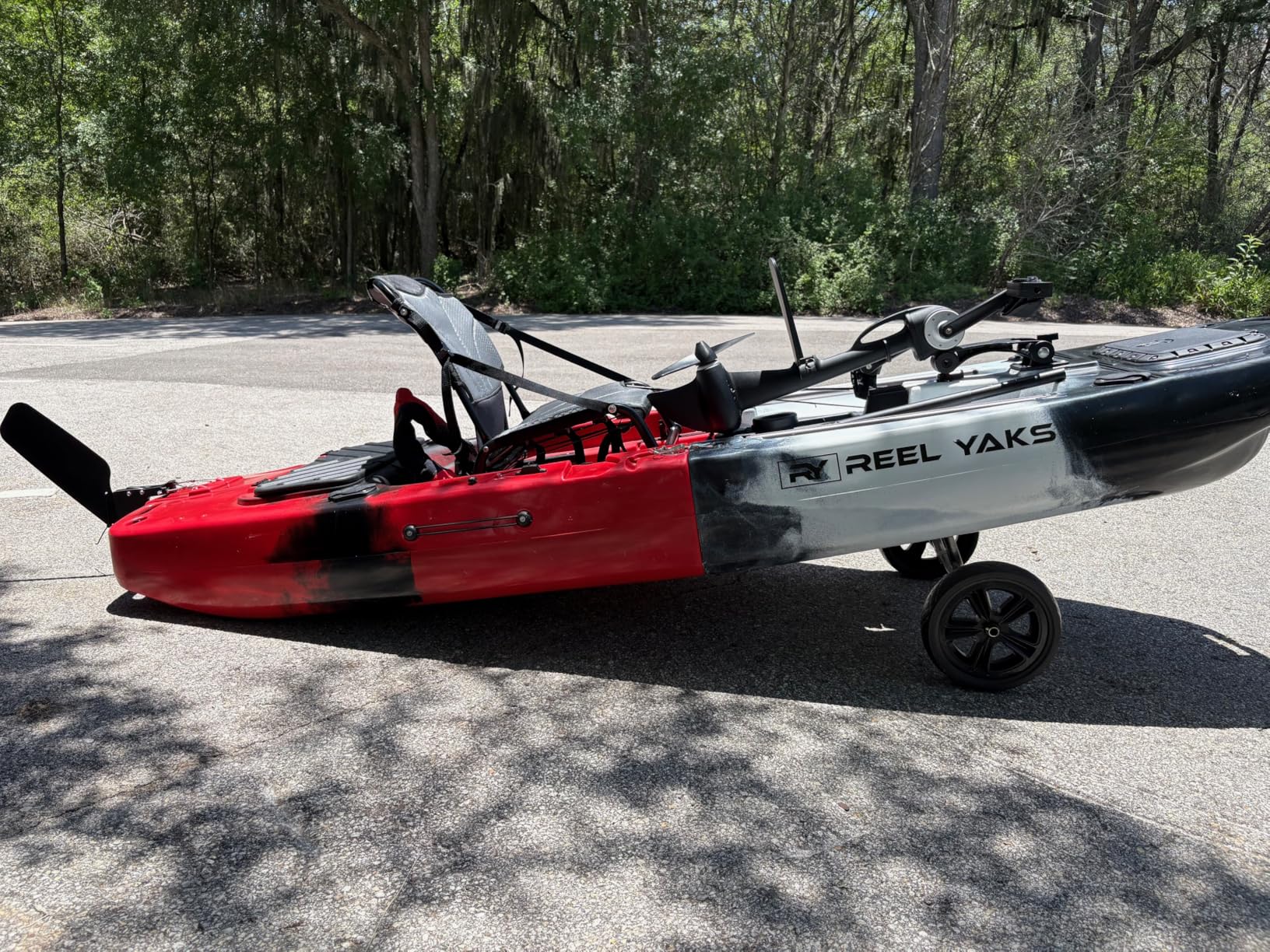 Reel Yaks Raider Modular Fishing Kayak - 9.5ft, 380 lbs Capacity - Pedal Fishing Kayaks for Adults & Youth, Sit on Top, Compact Storage, Lightweight, Easy Transport customer photo 1