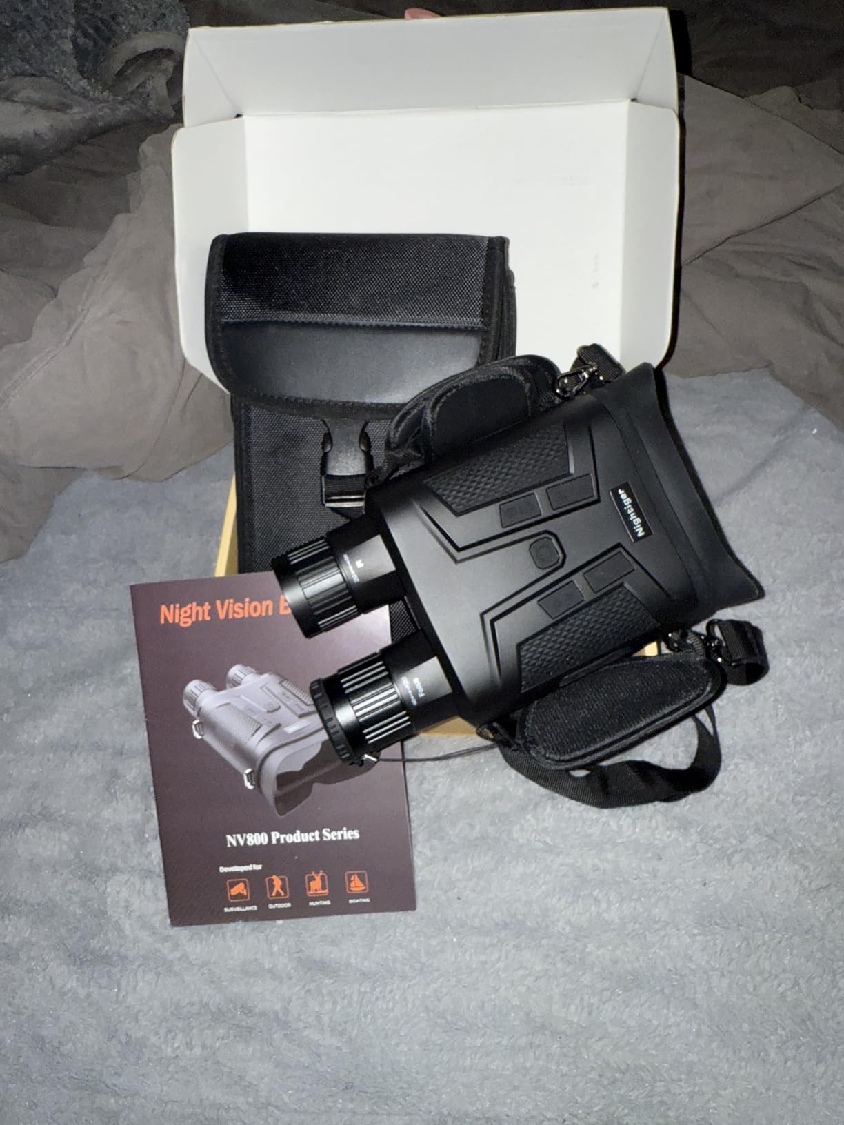 Nightiger Super Night Vision Binoculars with Ranging Function | Big Screen Long Viewing Range, Built-in 7000mAh Rechargeable Battery,10X Digital Zoom, Powerful Infrared Night Vision Goggles for Adults customer photo 2