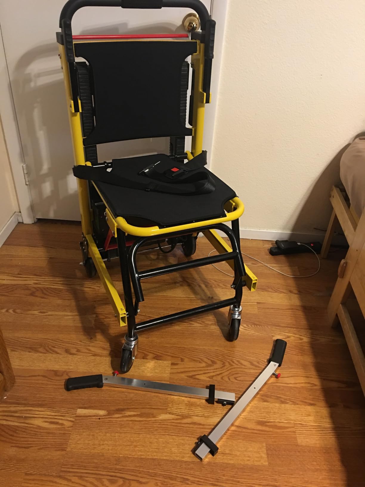 Electric Stair Climbing Wheelchair Foldable Stair Lifts for Seniors 400lbs Load Capacity Motorized Stair Chair Stairlift with Seat Belts Power Wheelchair customer photo 2