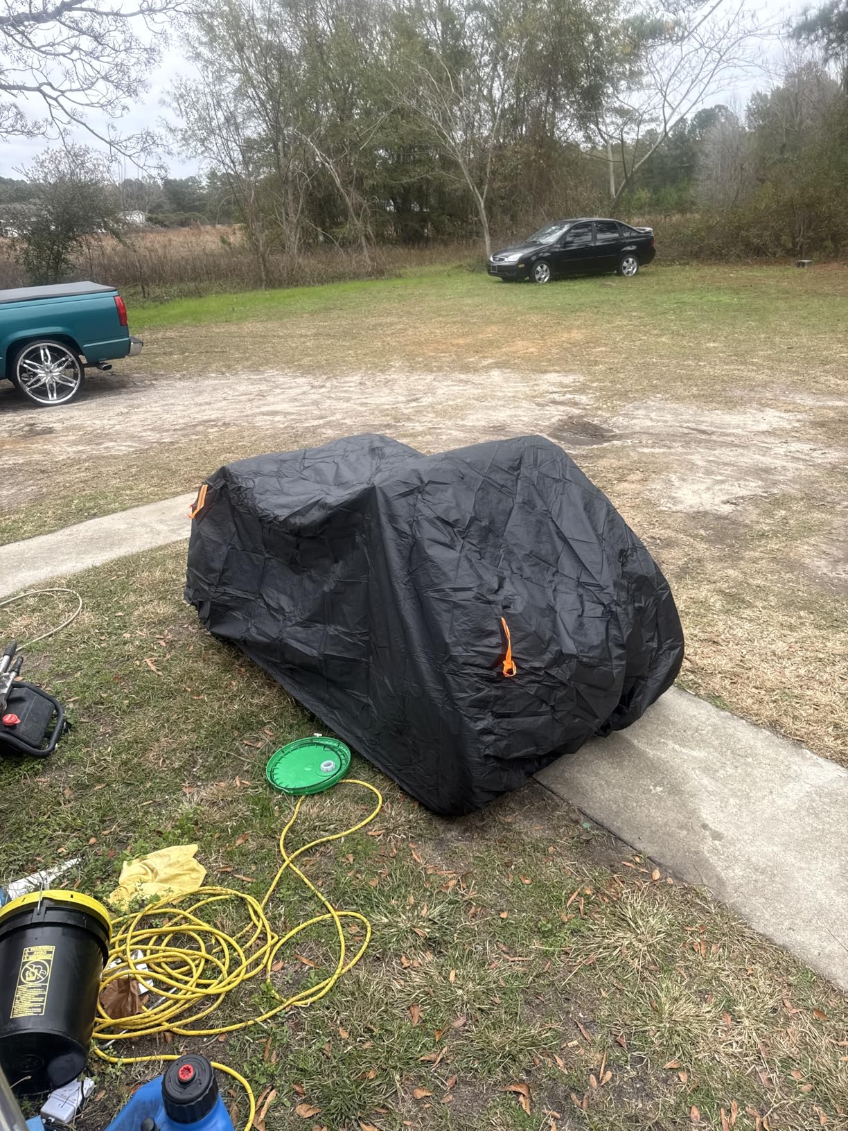 Puroma ATV Cover, XL 82.7'' Waterproof Outdoor Heavy Duty 4 Wheeler Quad Proof All Season UV Protection for Polaris, Sportsman, Yamaha, Suzuki, Honda, Kawasaki customer photo 2