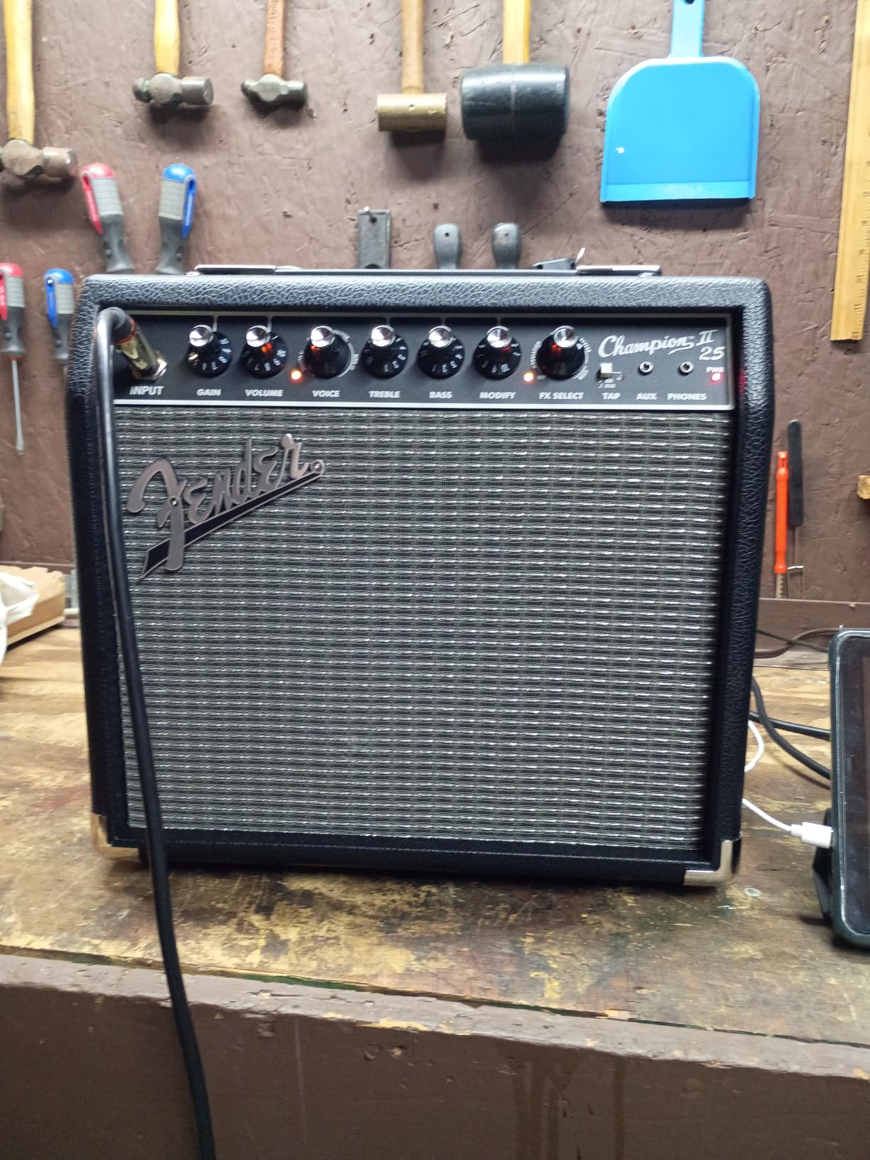 Fender Champion II 25 Electric Guitar Amplifier, 25-Watt Combo Amp with 8