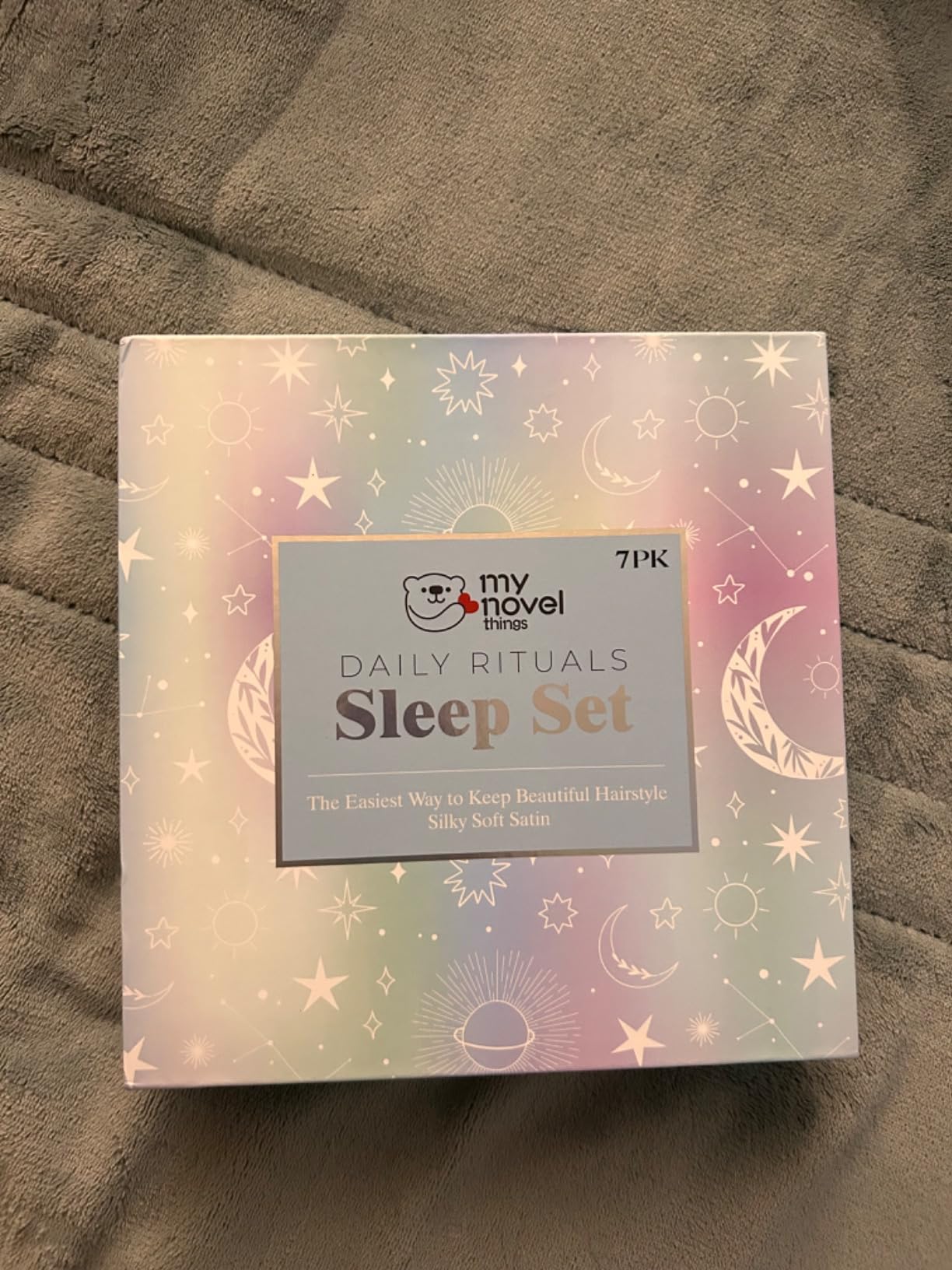 Satin Pillowcase Gift Set with Silk Satin Sleep Mask 4 Scrunchies, 2Pack Standard Size Pillow Cases Luxury Sleeping for Women Wife Birthday Valentines Day Wedding Gifts for Girlfriend customer photo 1