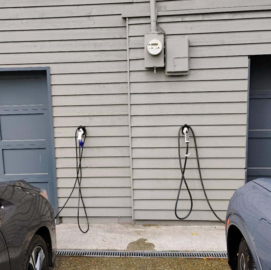 Anina EV Charger Holder SAE J1772 Charging Cable Organizer for Portable Electric Car Charger Cable Hanger Electric Vehicle Charging Cord Holder Wall-Mount Connector Space Saving customer photo 1