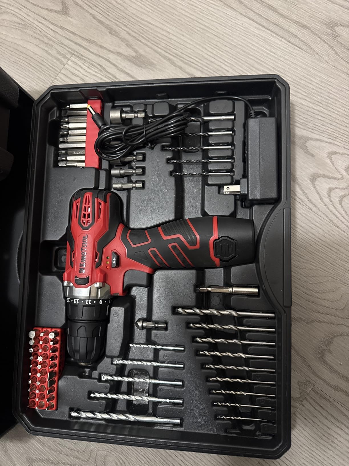 KingTool 276-Piece Tool Set Kit - Tool kit with 12V Cordless Power Drill Driver Toolbox Storage Case with Drawer, Drill Set Perfect for Homeowner, Diyer, Handyman customer photo 1