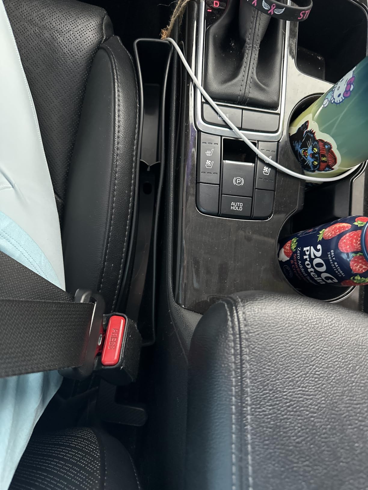 Car Seat Gap Filler, Seat Gap Organizer with Phone Holder, Car Seat Accessories, Car Organizer Fit Car SUV Truck-2PCS Black customer photo 1