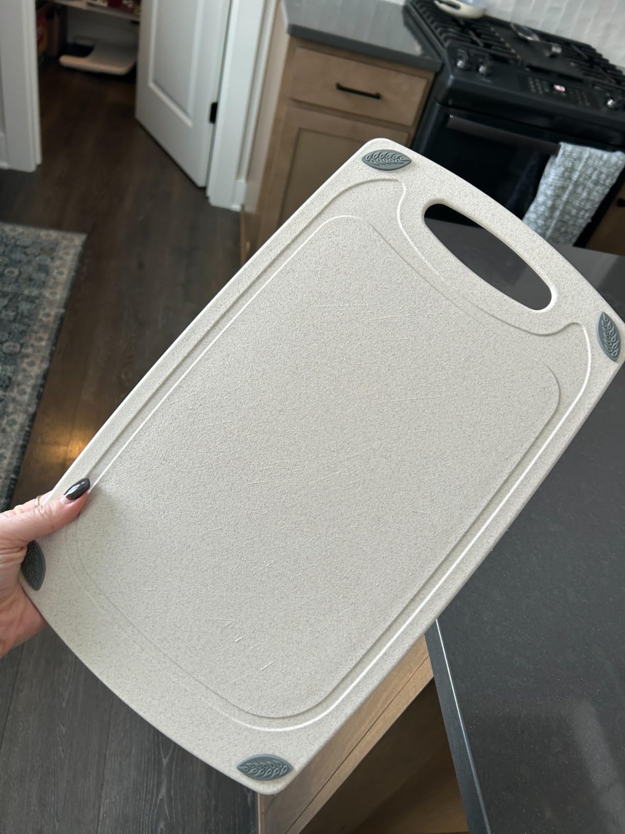 2-Piece Reversible Cutting Board Set Made from Natural Food Grade Wheat Straw Material - Eco-Conscious Alternative to Plastic - Gluten Free & BPA Free Chopping Boards for Kitchen customer photo 2