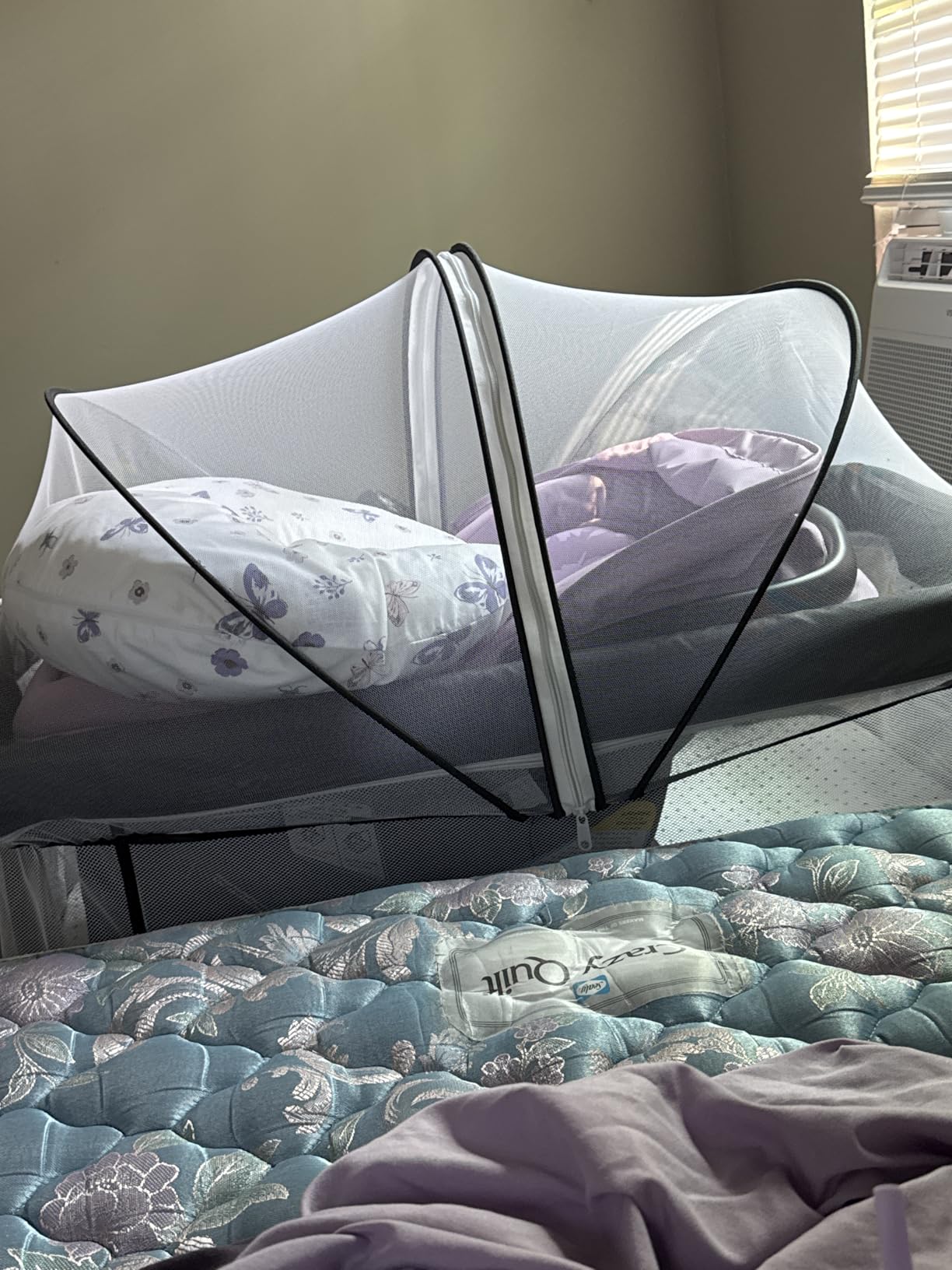 3 in 1 Baby Bassinet Crib with Breathable Mesh, Bassinet Bedside Sleeper with Wheels, Mosquito Net, Storage Basket, 6 Height Adjustable customer photo 2