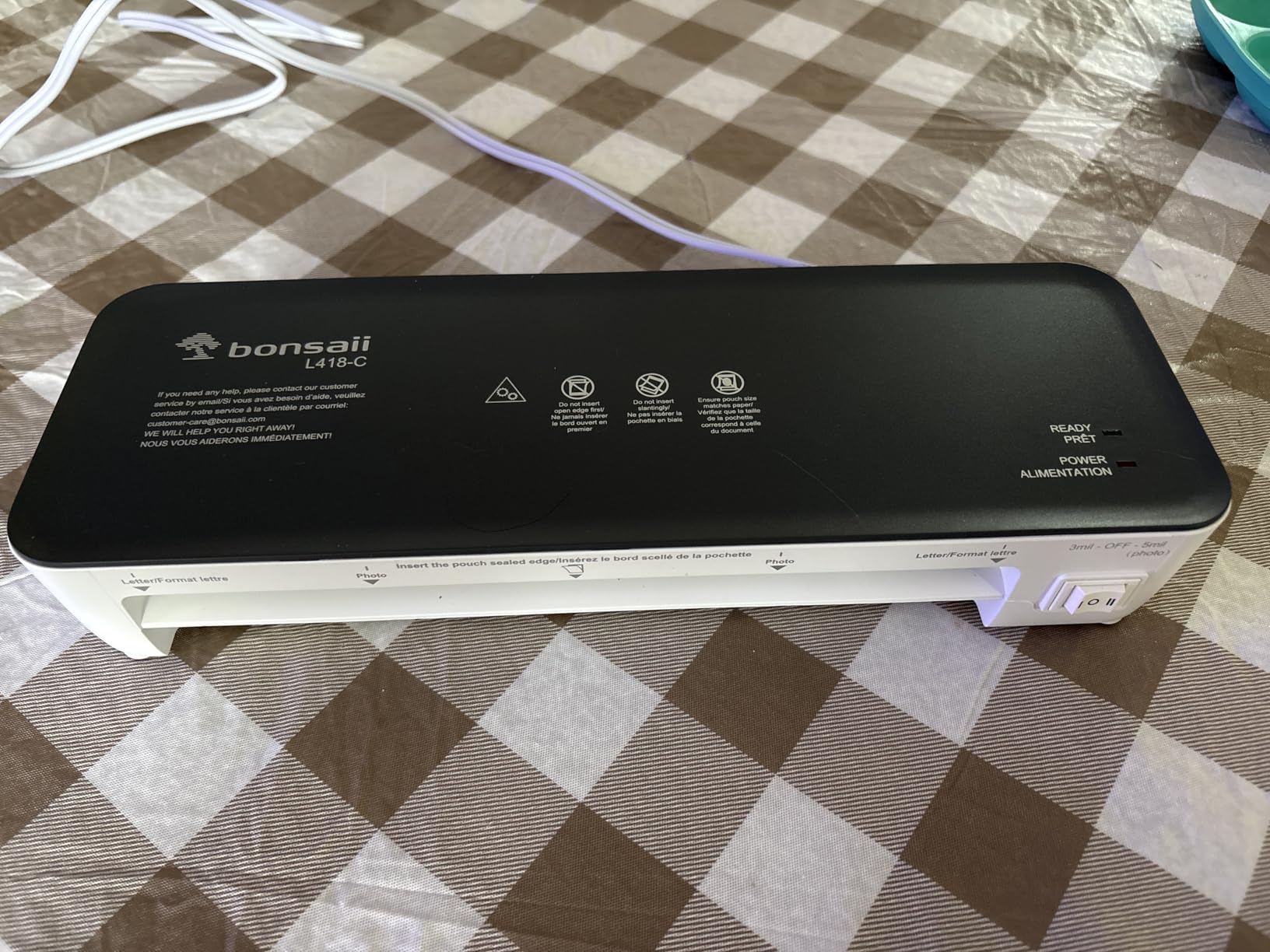 Bonsaii Laminator Machine, 9 Inch with 50 Laminating Sheets, Never Jam Technology (L418-C Grey) customer photo 1