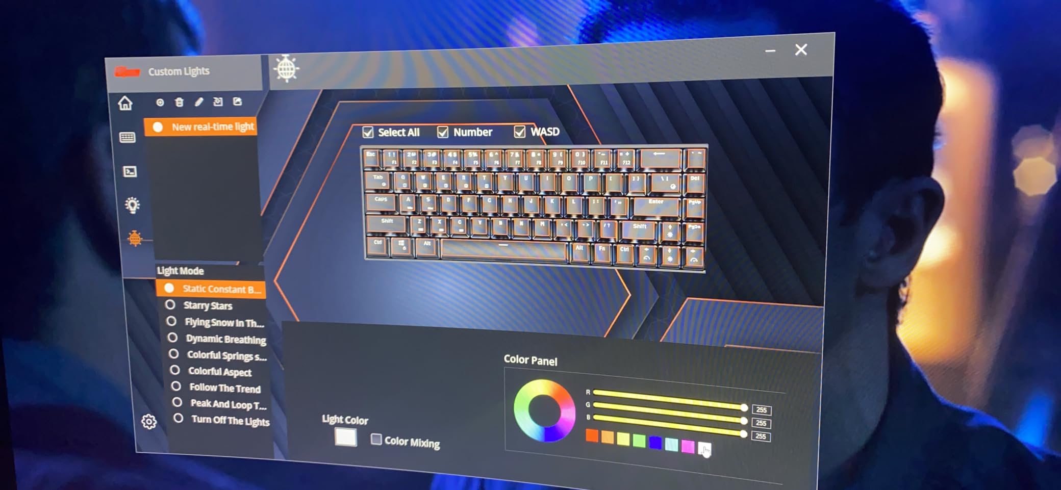 RK ROYAL KLUDGE RK68 Wired 65% Mechanical Keyboard, RGB Backlit Ultra-Compact 60% Layout 68 Keys Gaming Keyboard, Hot Swappable Keyboard with Stand-Alone Arrow/Control Keys, Red Switch White customer photo 1