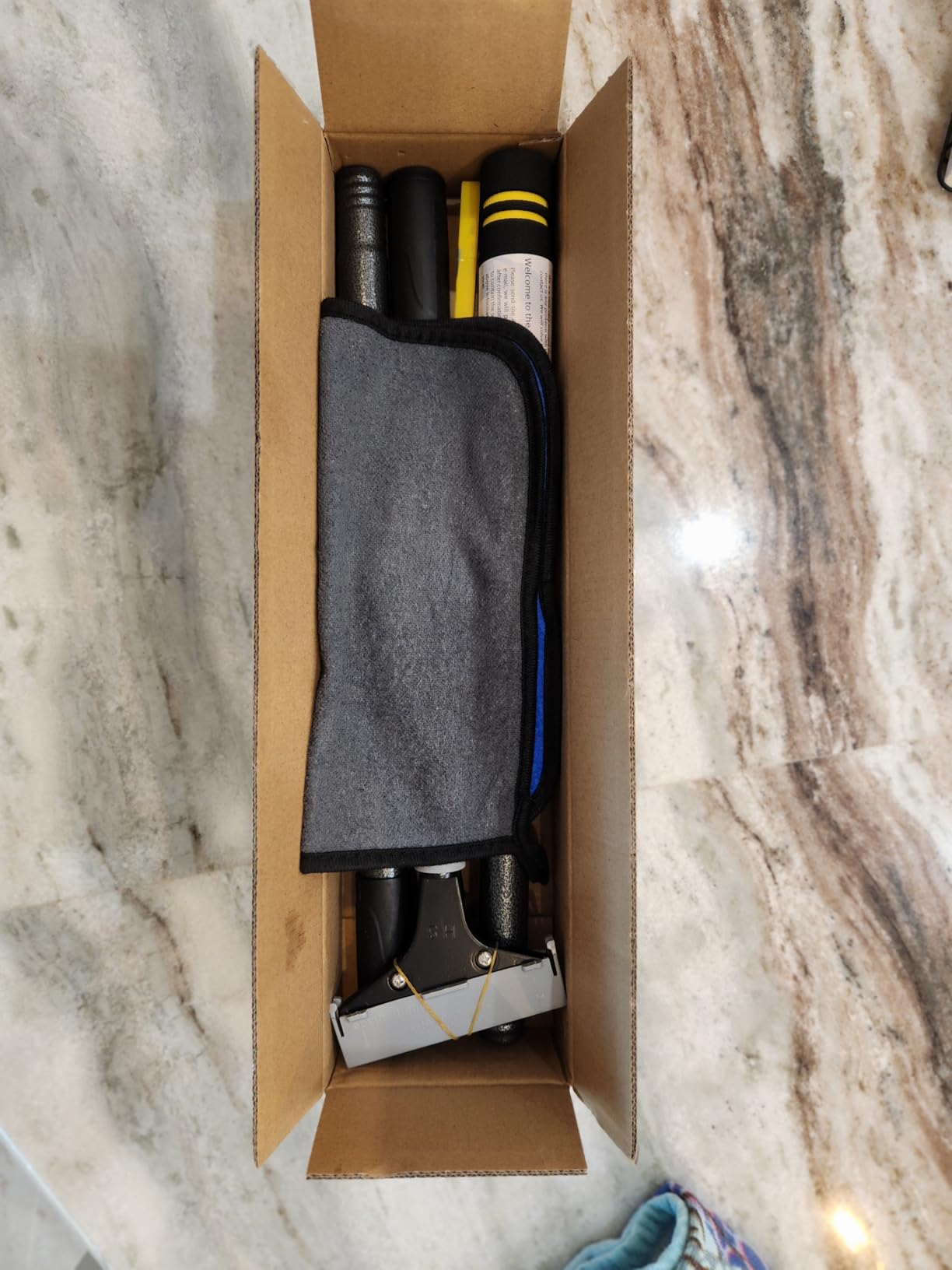 Floor Scraper Long Handle, Heavy duty floor scraper tool 16-47'' made of stainless steel stronger with 5PCS extra 4Inch razor blade scraper tool is oil stains rust removal wallpaper cleaning tools customer photo 1