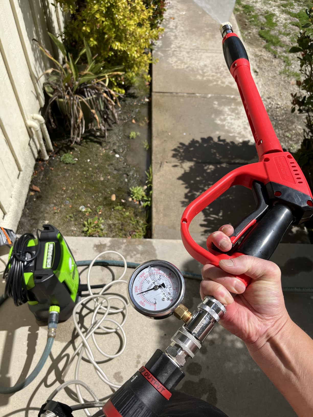 Greenworks 1900 PSI (SGS Certified) 1.2 GPM 13Amp Portable Compact Electric Pressure Washer, Power Washer for Cars, Driveways, Patios, Patio Furniture & Around Pools customer photo 1