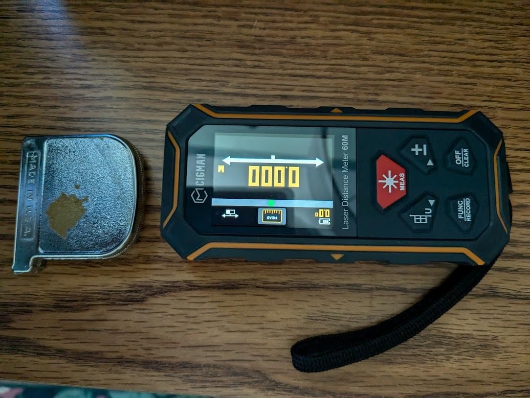 Dual Laser Measuring Tool, CIGMAN 393Ft Bilateral Laser Measurement Tool customer photo 1
