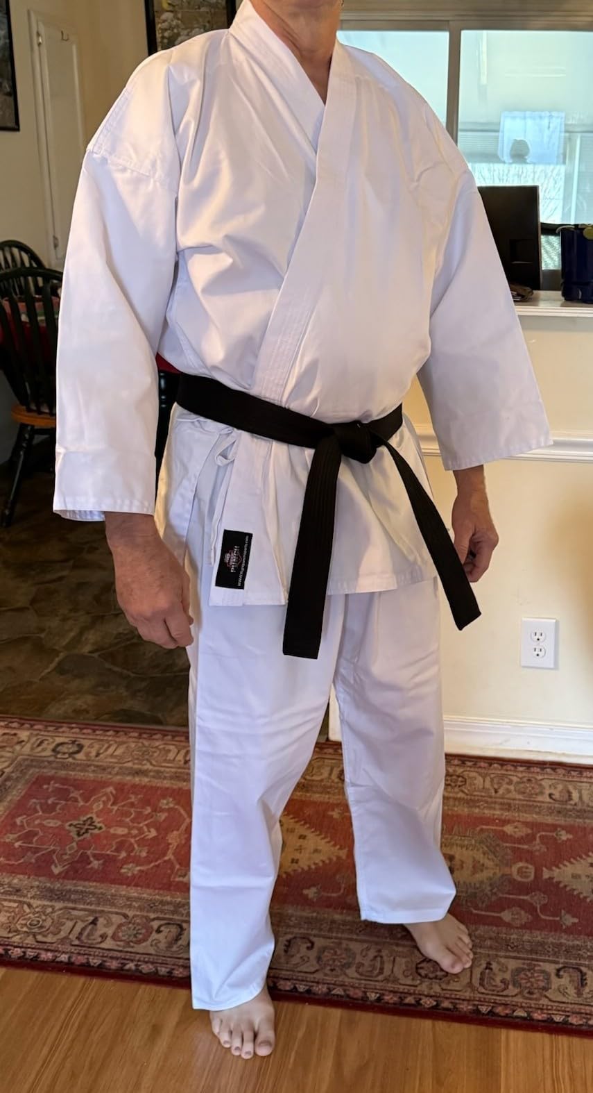 Premium Karate Uniform - 8 Ounce White | Durable & Lightweight | Ideal for Karate and Taekwondo | Adult and Youth Karate Gi customer photo 1