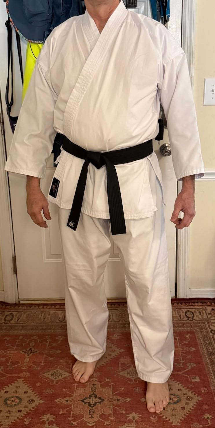 Premium Karate Uniform - 8 Ounce White | Durable & Lightweight | Ideal for Karate and Taekwondo | Adult and Youth Karate Gi customer photo 2