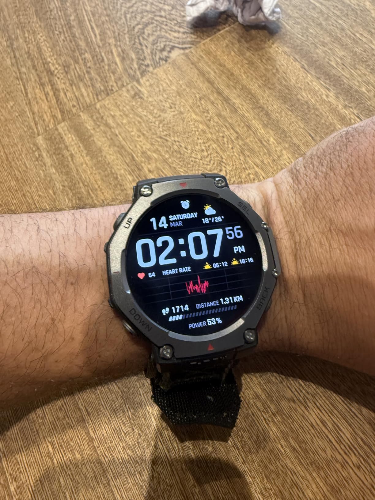 Amazfit T-Rex 3 Rugged/Military Smart Watch 48mm, GPS (with Privacy), Offline Maps, Long Battery Life, 328 Feet Water-Resistant, 170 Fitness/Sport Modes, AI, Voice Control, for Android or iPhone, Black customer photo 2