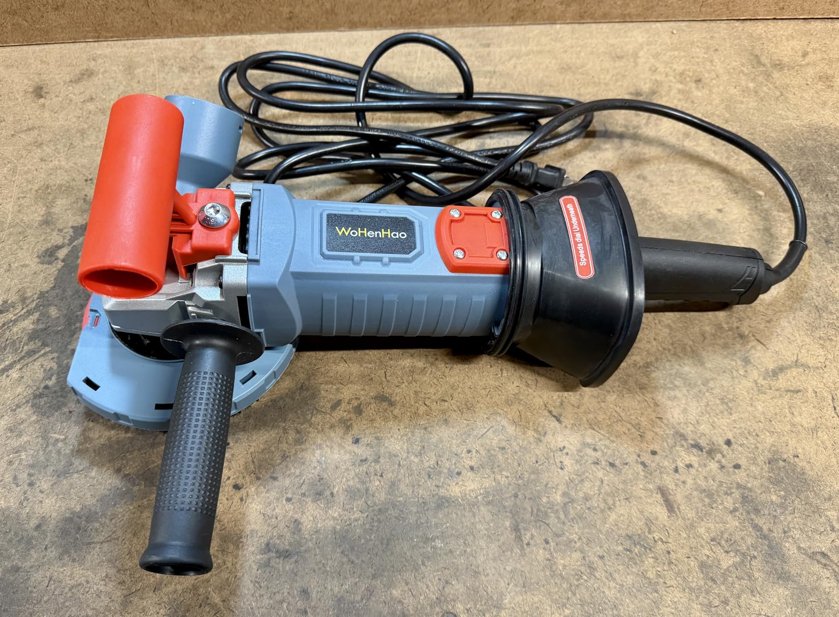 5 Inch Concrete Planer 1500W with Dust Extraction Shroud and Diamond Cup Wheel, Floor Carpet Vinyl & Tile Adhesive Removal Machine customer photo 2