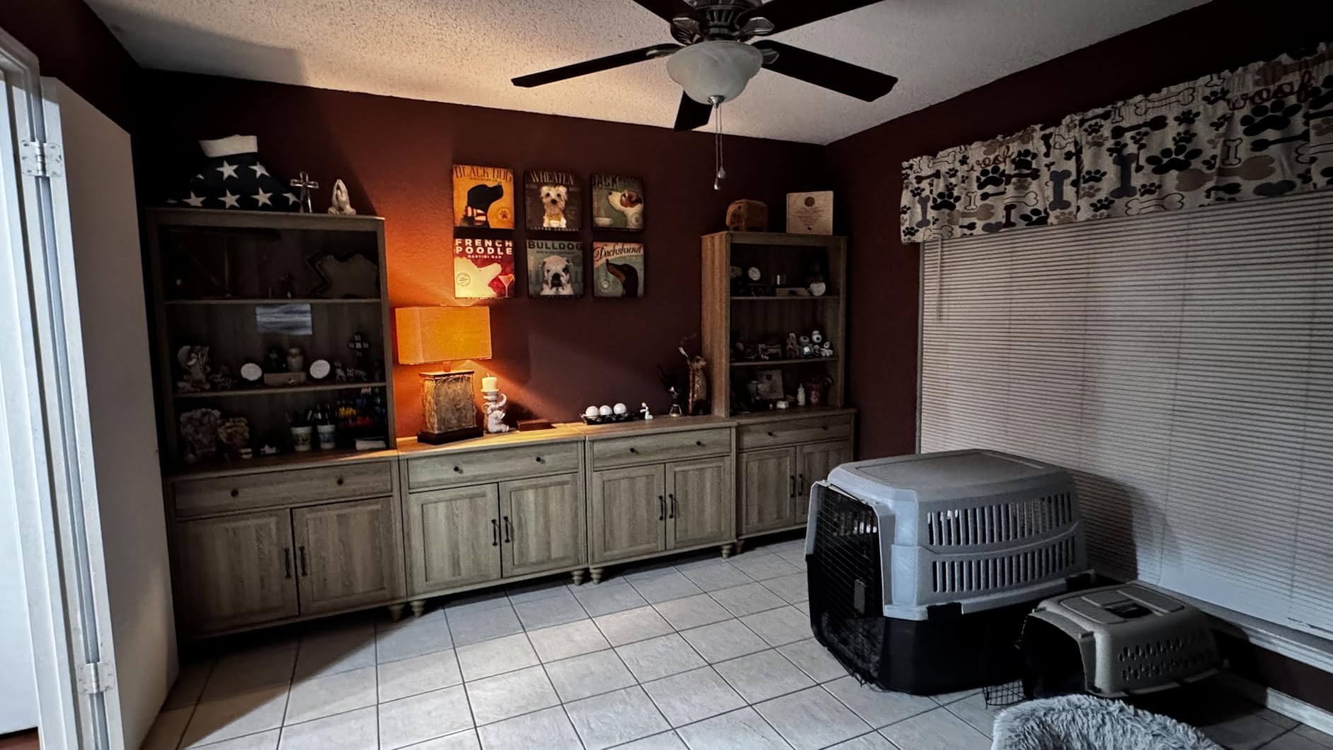 WAMPAT Entertainment Center with Bookshelves for TVs up to 75