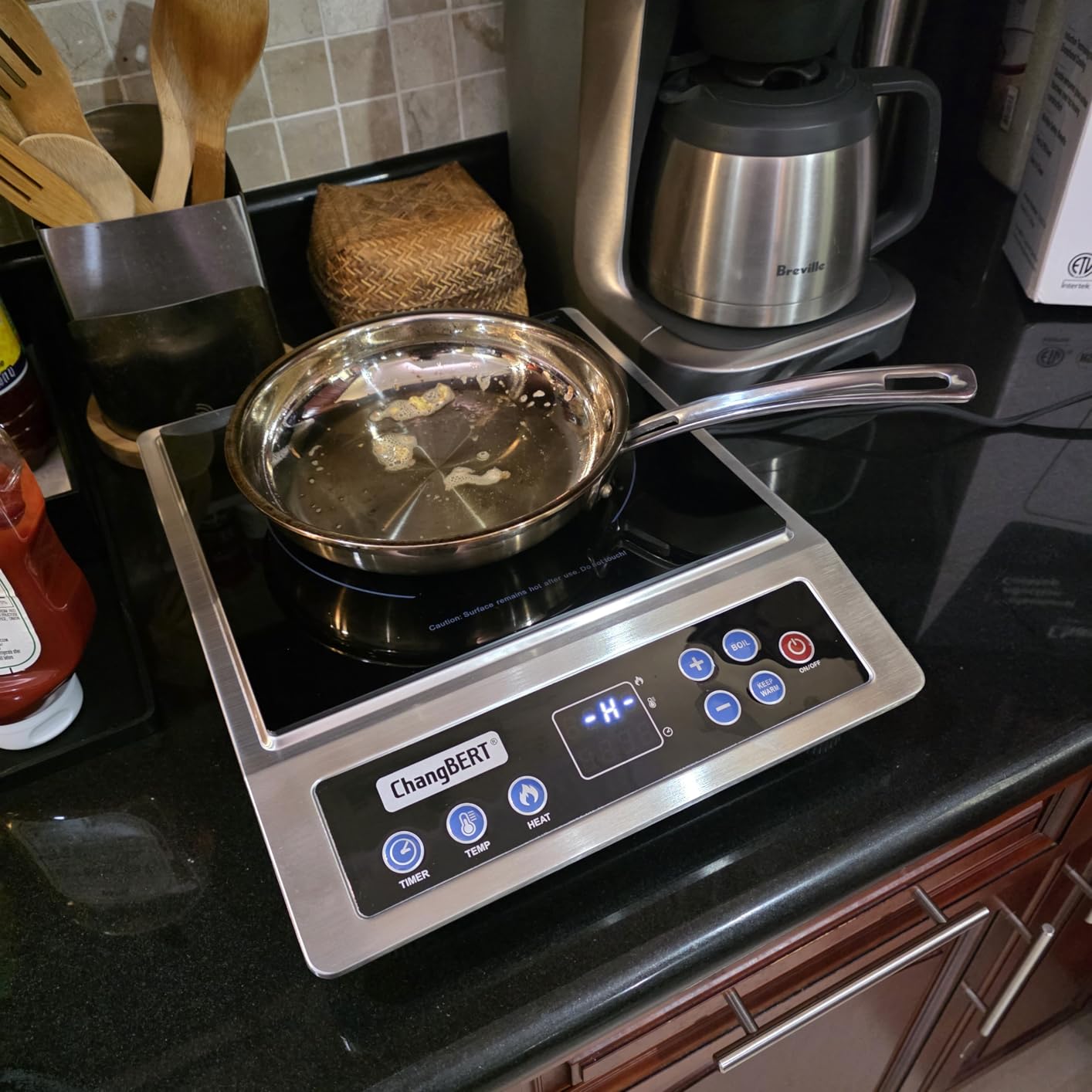 ChangBERT Portable Induction Cooktop Enhanced Version, One-Click Max Power 1800W Large Heating Coil Burner, Precise Temperature Control, NSF Certified Commercial Grade Low Noise Hot Plate customer photo 2