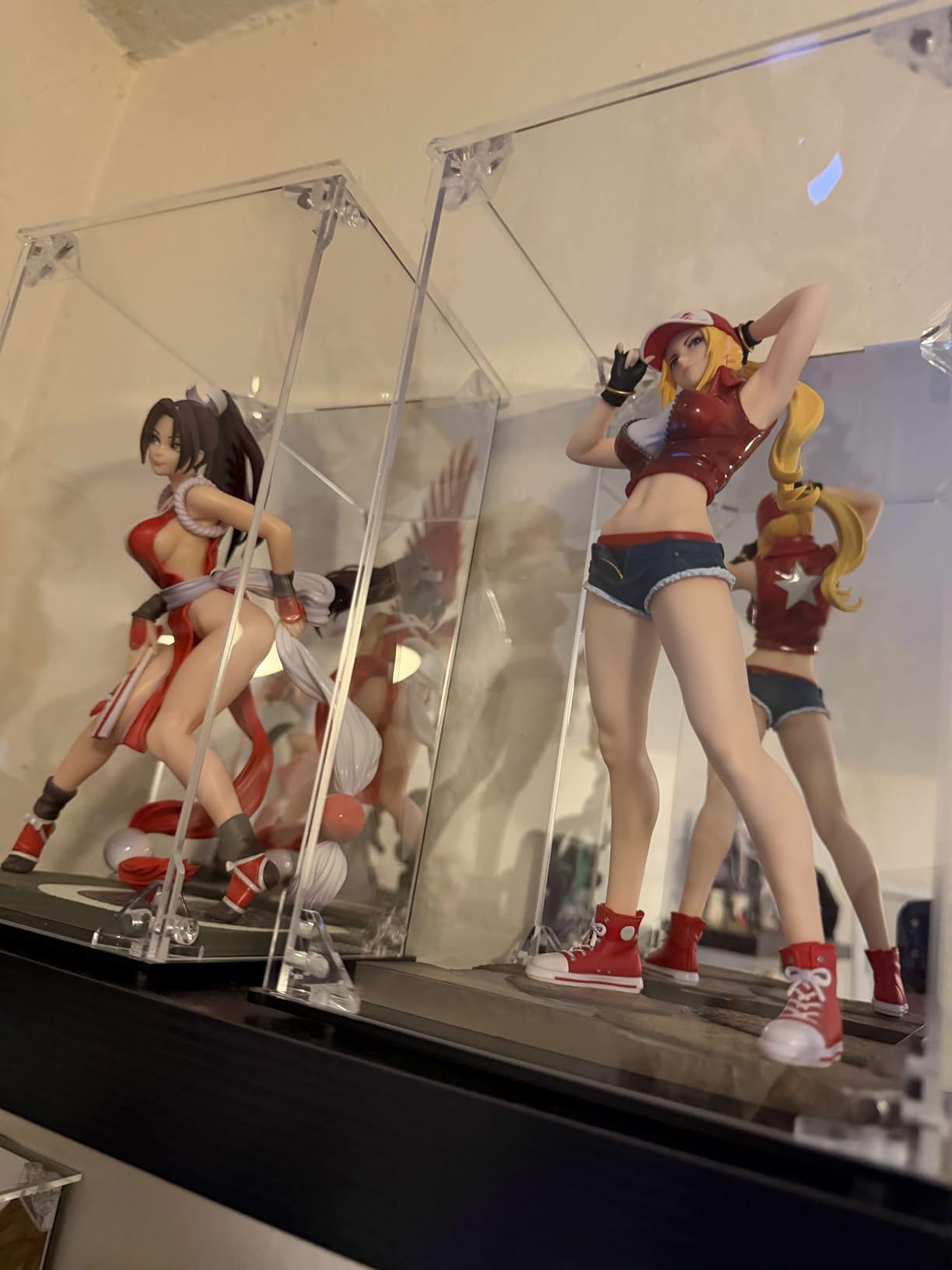 Acrylic Display Case for Collectibles Assemble Clear Acrylic Display Box with Mirrored Back, Alternative Glass Case for Action Figures Lego Model Doll Toys Display (10x10x15.7 inch; 25x25x40 cm) customer photo 1