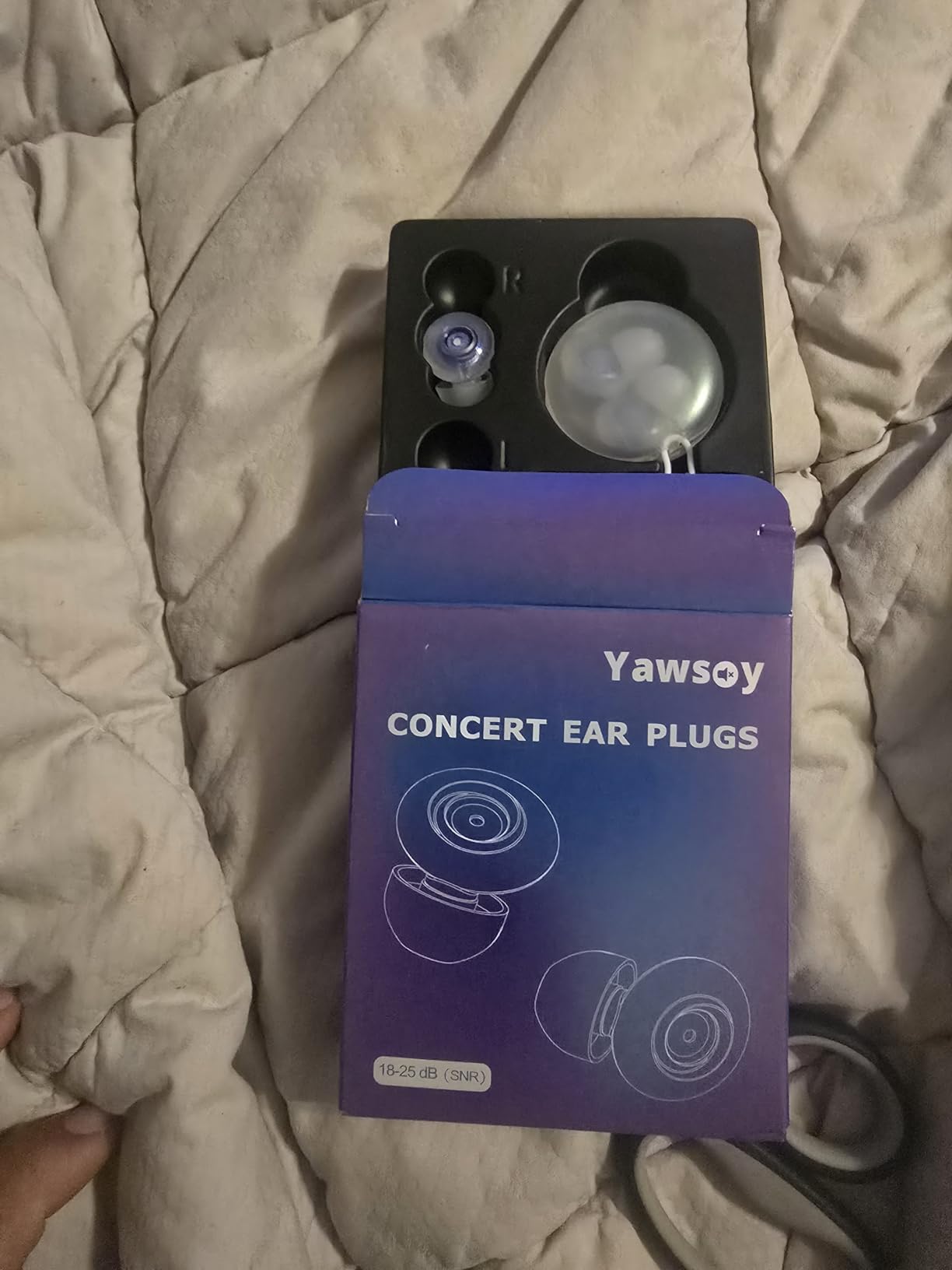 Ear Plugs for Concerts, 2 Pack High Fidelity Ear Plugs, Reusable Silicone Earplugs for Concert, Rave, Work, Musicians, 5 Pair Ear Tips, 18-25 dB Concert Ear Plugs for Noise Cancelling(Blue) customer photo 2