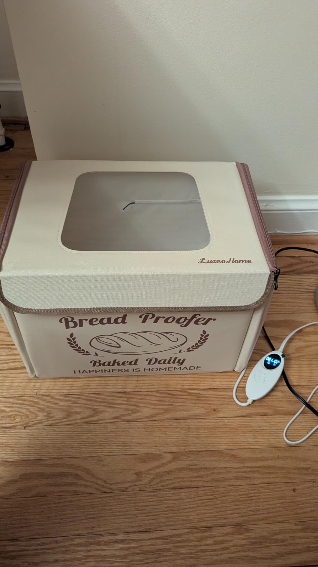 Folding Bread Proofing Box with 50-113℉ Temp Control & 48H Timer, Dough Proofer with Metal Rack, Humidor, Recipes, Ideal for Sourdough, Bread Baking, Pizza, Yogurt, Kombucha, Precise Control customer photo 2