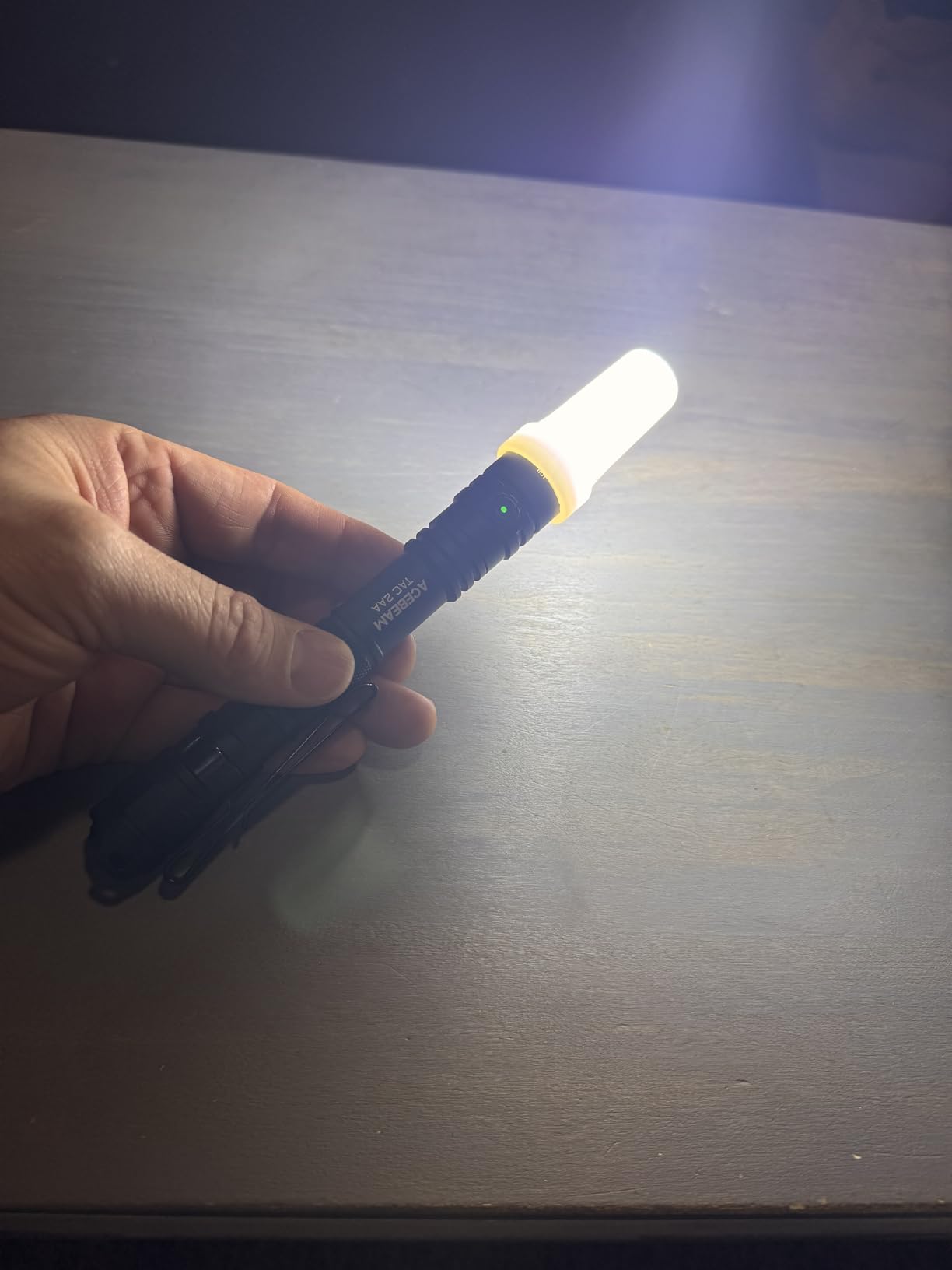 ACEBEAM TAC 2AA EDC Tactical Dual Modes Flashlight Rechargeable, 1400 High Lumens Flashlight, Dual Switch Pocket LED Flashlight, Super Bright Small Flash Light for Emergency, Camping, Home(SFT-25R HI) customer photo 2