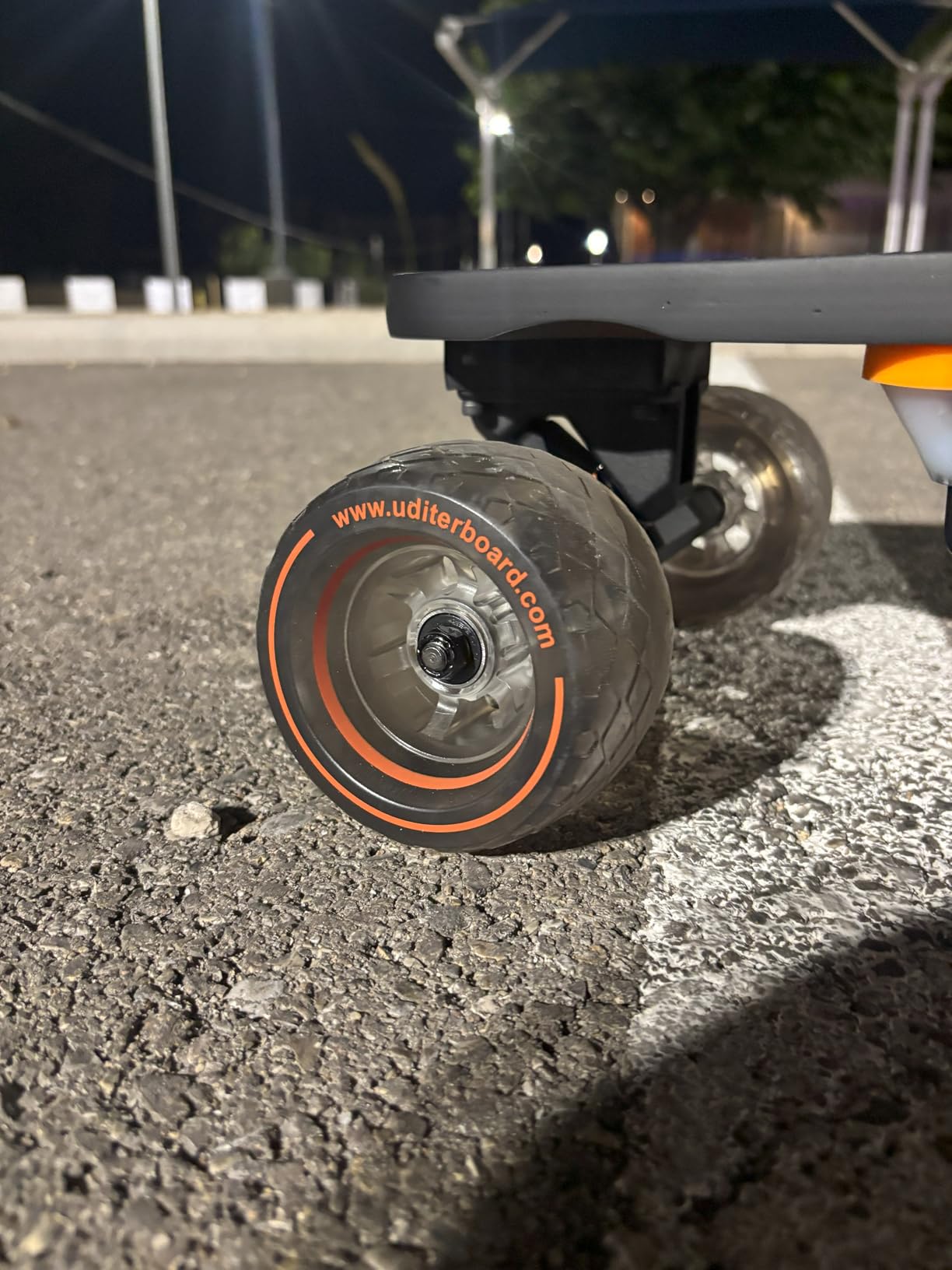 Electric Skateboard with Remote, Max 600W x 2 Hub-Motors, Swappable Battery, Up to 28 MPH, 12-25 Miles Range, 4 Speed Modes (Flamo/S3/Pixel Series) customer photo 2