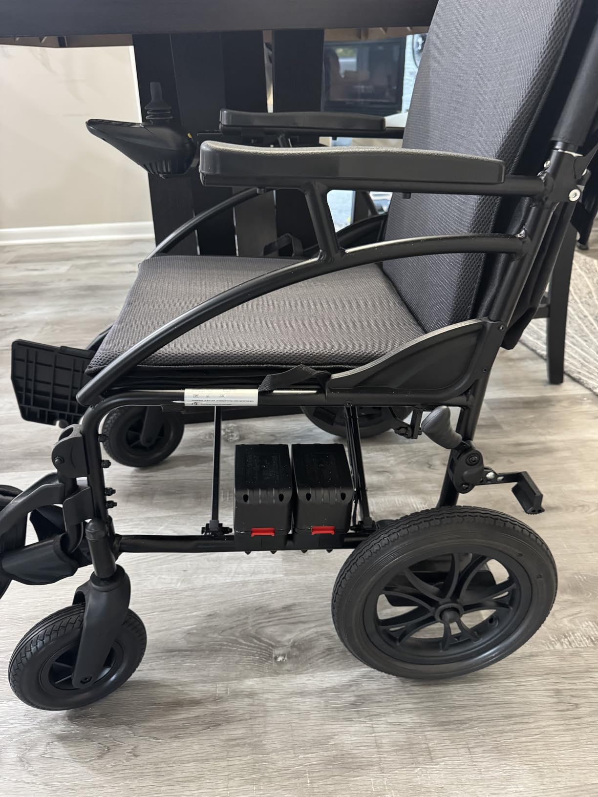 SLF30 Electric Wheelchair, Foldable Durable Motorized Wheelchairs for Adults with 19 Inch Seat and Supports Up to 300 lbs Airline Approved (36 Lbs, Grey) customer photo 2