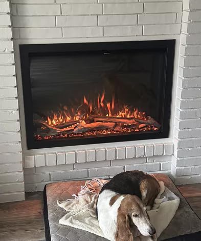 Modern Ember Highmark Traditional 38 Inch Built-in Smart Electric Fireplace Insert | Alexa/WiFi Enabled - Remote Included | Electric Firebox Heater with Multi-Color Flames | 1500W customer photo 2