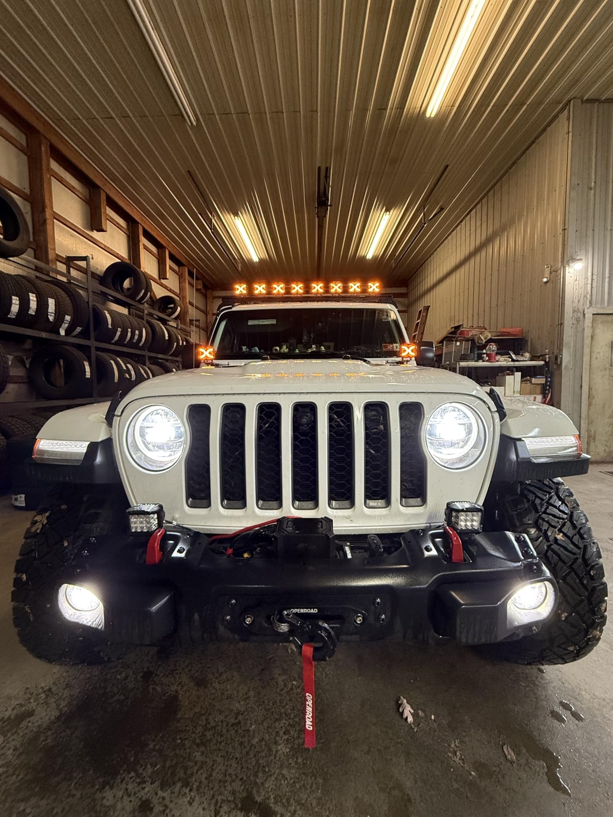 NOVSIGHT 4 Inch LED Pods - X Series Off Road Driving Light with Yellow DRL, Super Bright Pod Lights Drive Beam with Amber Cover, Off-road Fog Lights for Trucks Jeep Ford UTV ATV, 2-Year Warranty, Pair customer photo 2