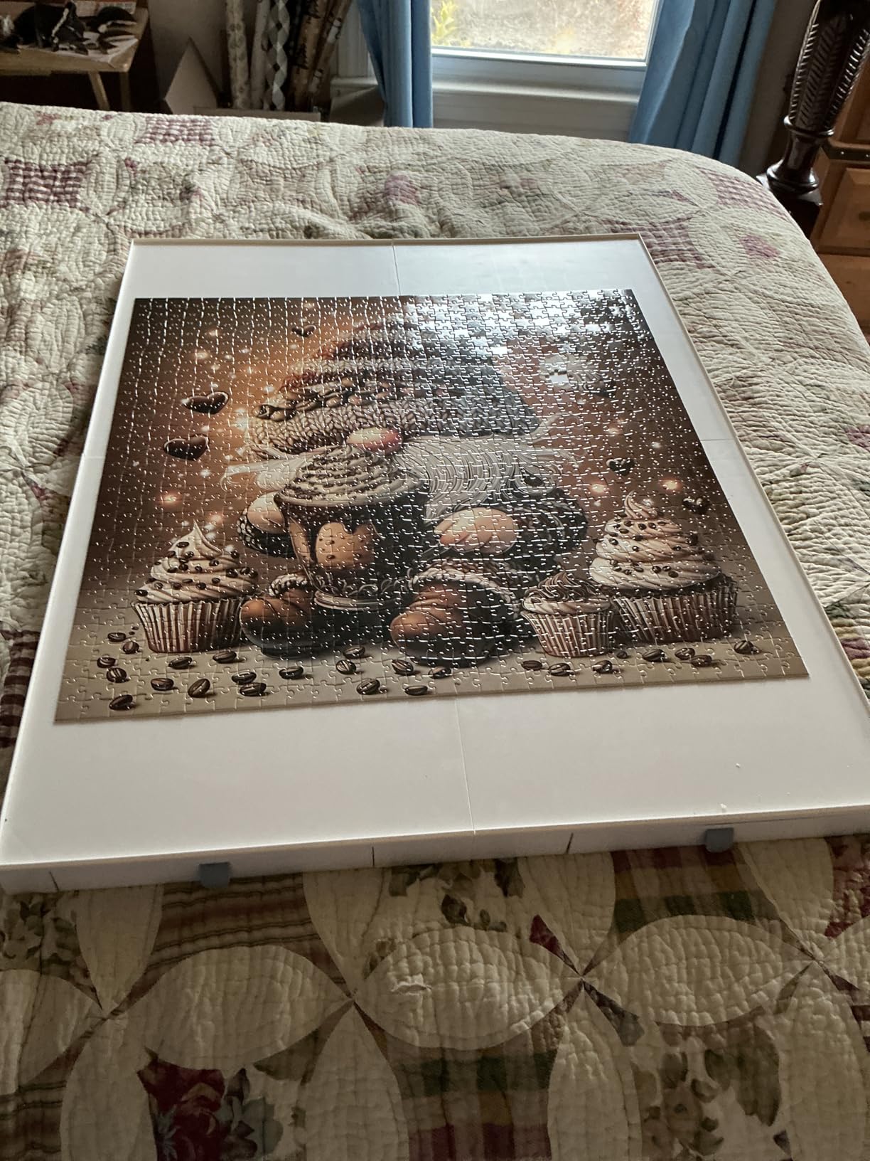 1500 Pieces Puzzle Board with Drawers and Cover,35