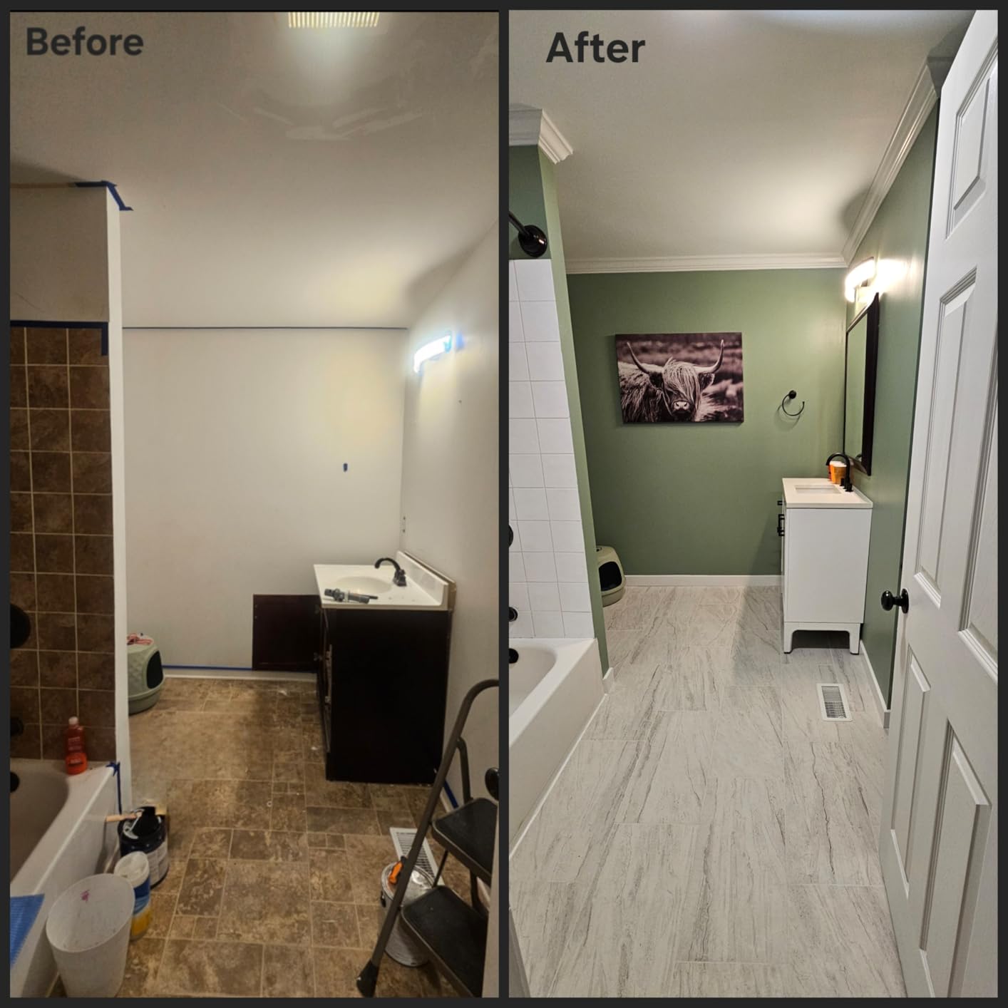 Broan-NuTone Bathroom Exhaust Fan with LED light - Easy Retrofit Without Attic Access, Quiet 1.5 Sones, Effective Ventilation at 80 CFM customer photo 1