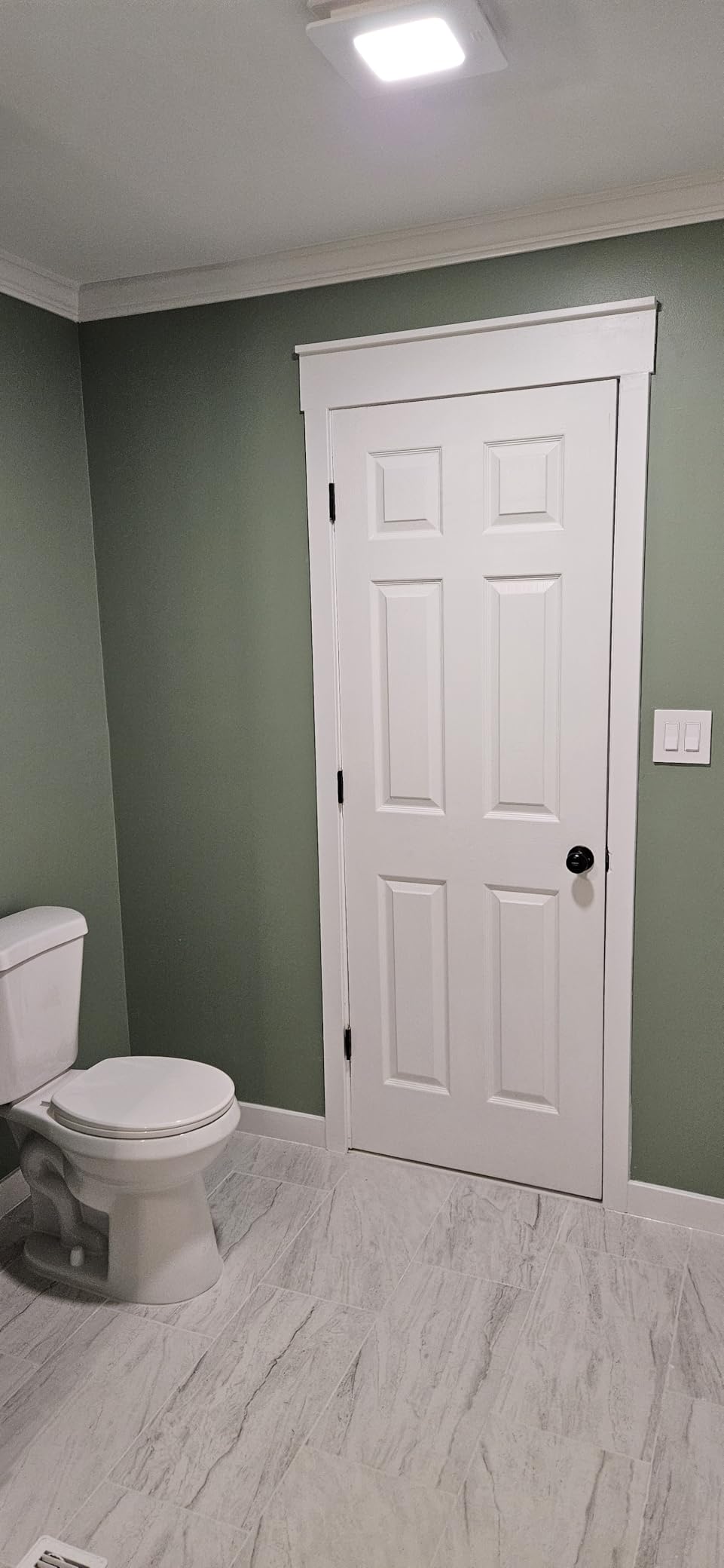 Broan-NuTone Bathroom Exhaust Fan with LED light - Easy Retrofit Without Attic Access, Quiet 1.5 Sones, Effective Ventilation at 80 CFM customer photo 2