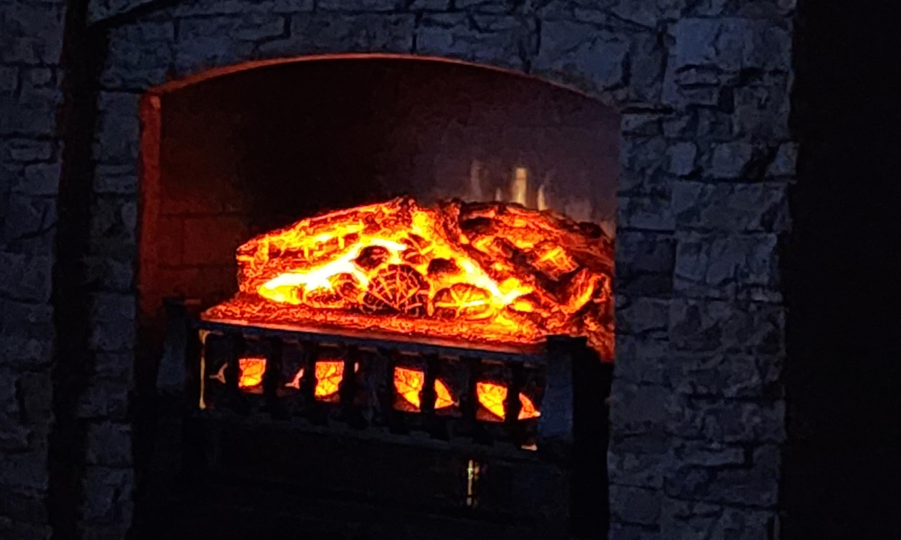 21 Inches Electric Fireplace Insert Log Heater Set, Freestanding Heater with Adjustable Flame Brightness and Flicker Speed, 750w/1500w Heating, Overheat Protection, Remote Control customer photo 1