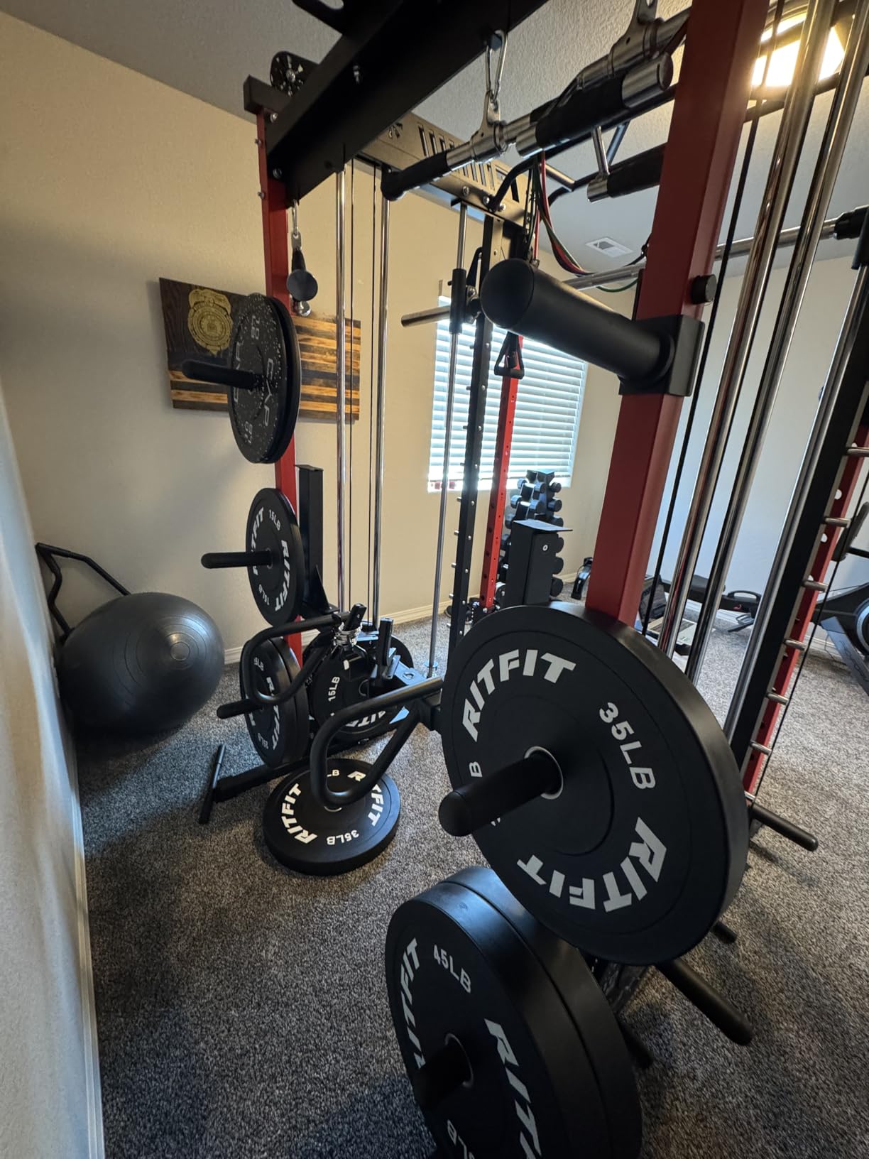 RitFit M1 Pro Smith Machine with Cable Crossover System, Multi-Function Squat Rack Power Cage for Home Gym, Power Rack and Packages customer photo 2