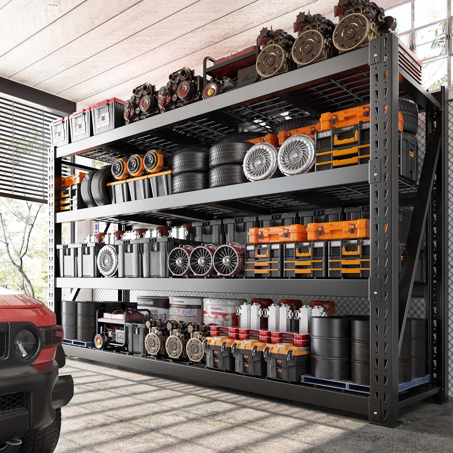 Bepatio 8000LBS Heavy Duty Garage Shelving, 77