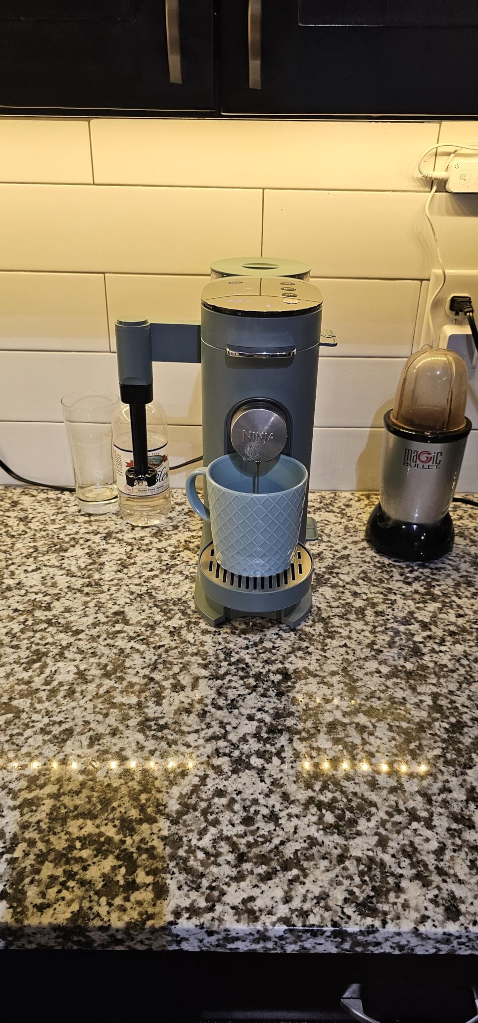 Ninja Pod & Grounds Specialty Single-Serve Coffee Maker, K-Cup Pod Compatible, Brews Grounds, Compact Design, Built-In Milk Frother, 56-oz. Reservoir, 6-oz. Cup to 24-oz. Mug Sizes, Stone, PB051ST customer photo 1