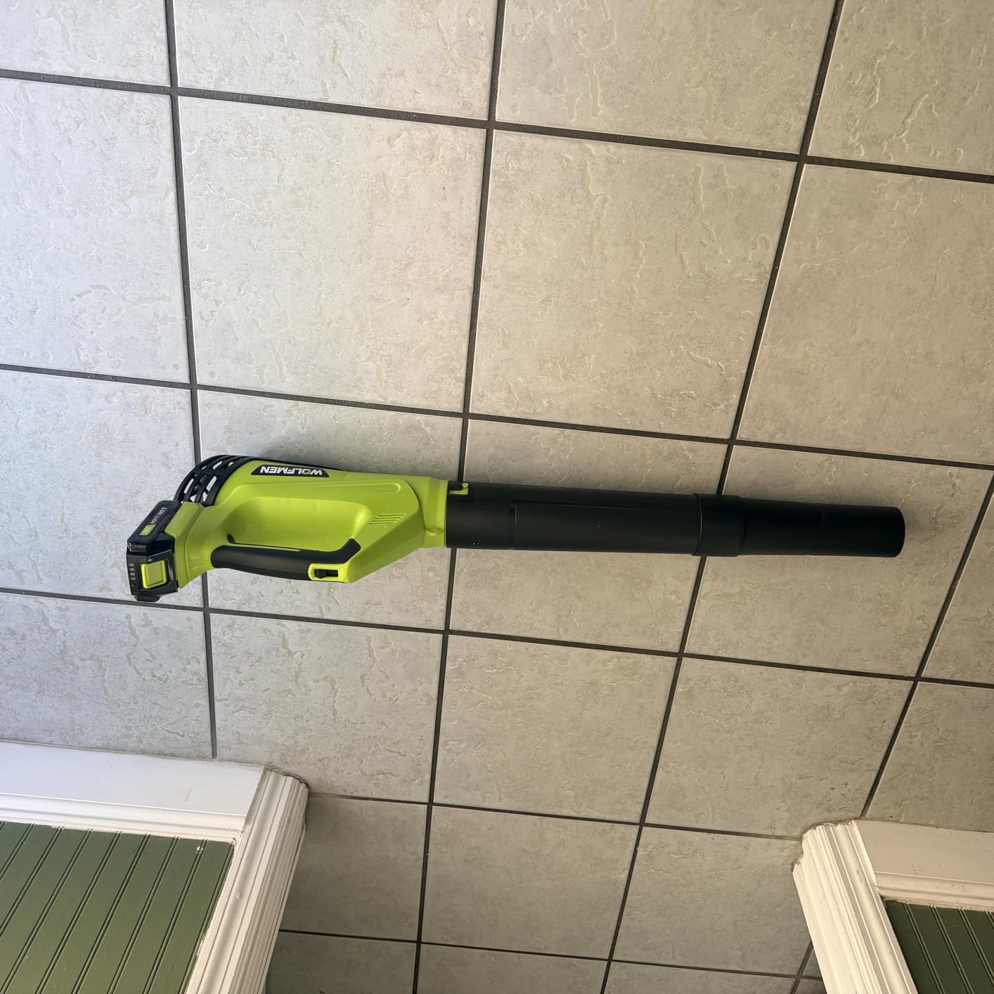 Leaf Blower, Electric Cordless Leaf Blower with 2 Batteries and Charger, 2 Speed Mode, Lightweight Leaf Blowers for Blowing Leaves, Lawn Care, Patio Cleaning and Dust customer photo 2