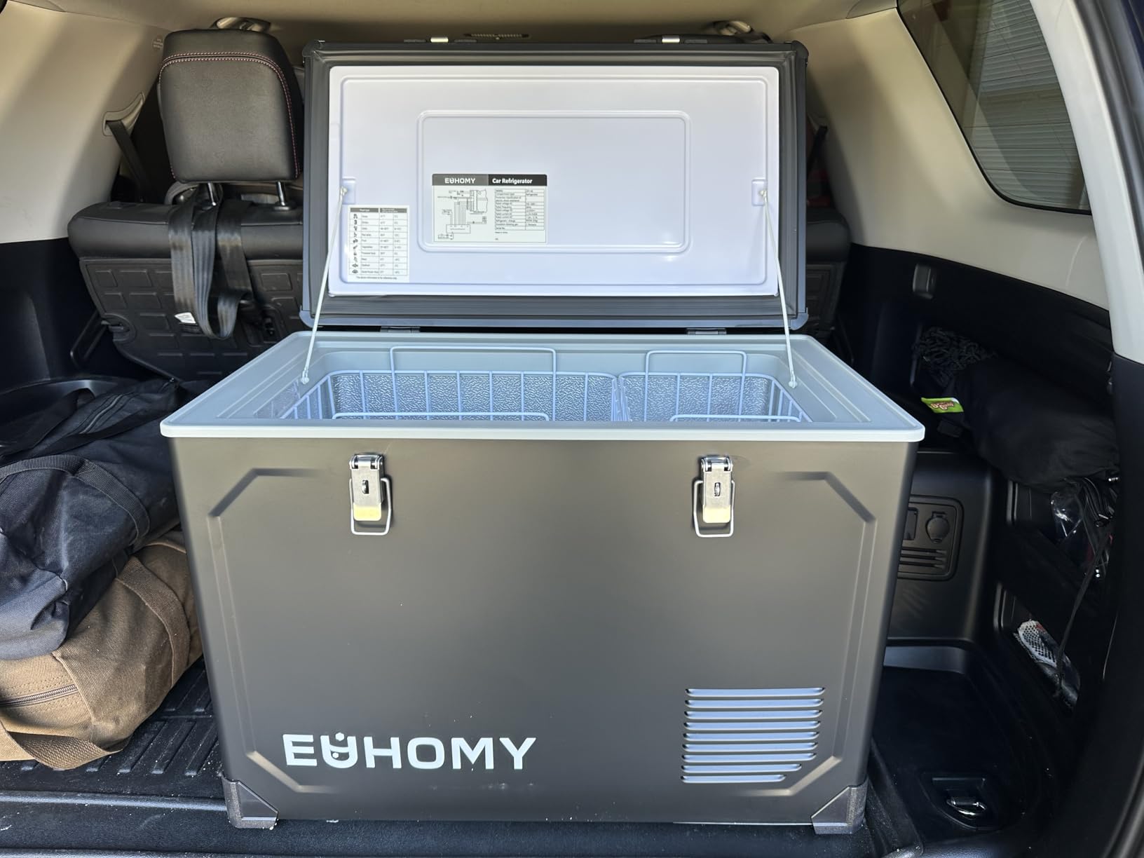 EUHOMY 12 Volt Refrigerator, 69QT Electric Cooler Powered by SECOP, Dual Zone Car Refrigerator -4℉~68℉, 12V Fridge 12/24V DC 110-240V AC, Portable Freezer for Camping, Travel, Boat customer photo 2