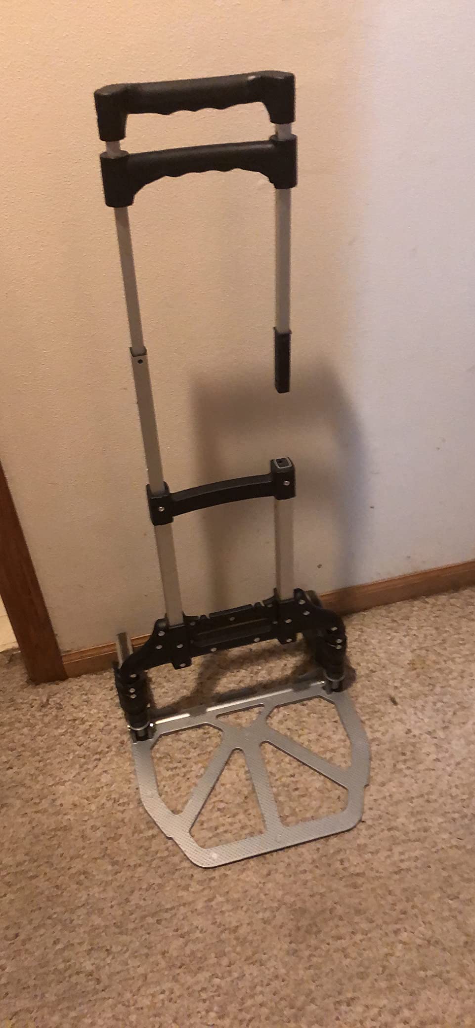 Foldable 6-Wheel Stair Climbing Dolly - 180Lbs Capacity, Telescopic Handle & Bungee Cord - Portable Hand Truck for Stairs, Moving & Deliveries customer photo 2