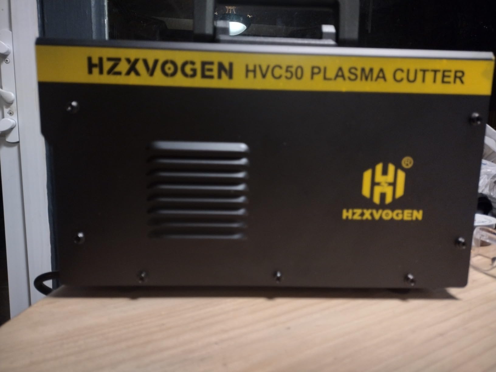 H HZXVOGEN Plasma Cutter with Built in Air Compressor, 50A Pilot Arc Plasma Cutter, 220V High Frequency Air Plasma Cutting Machine DC Inverter IGBT with 2T/4T, Capable External Compressor(HVC6000Pro) customer photo 2