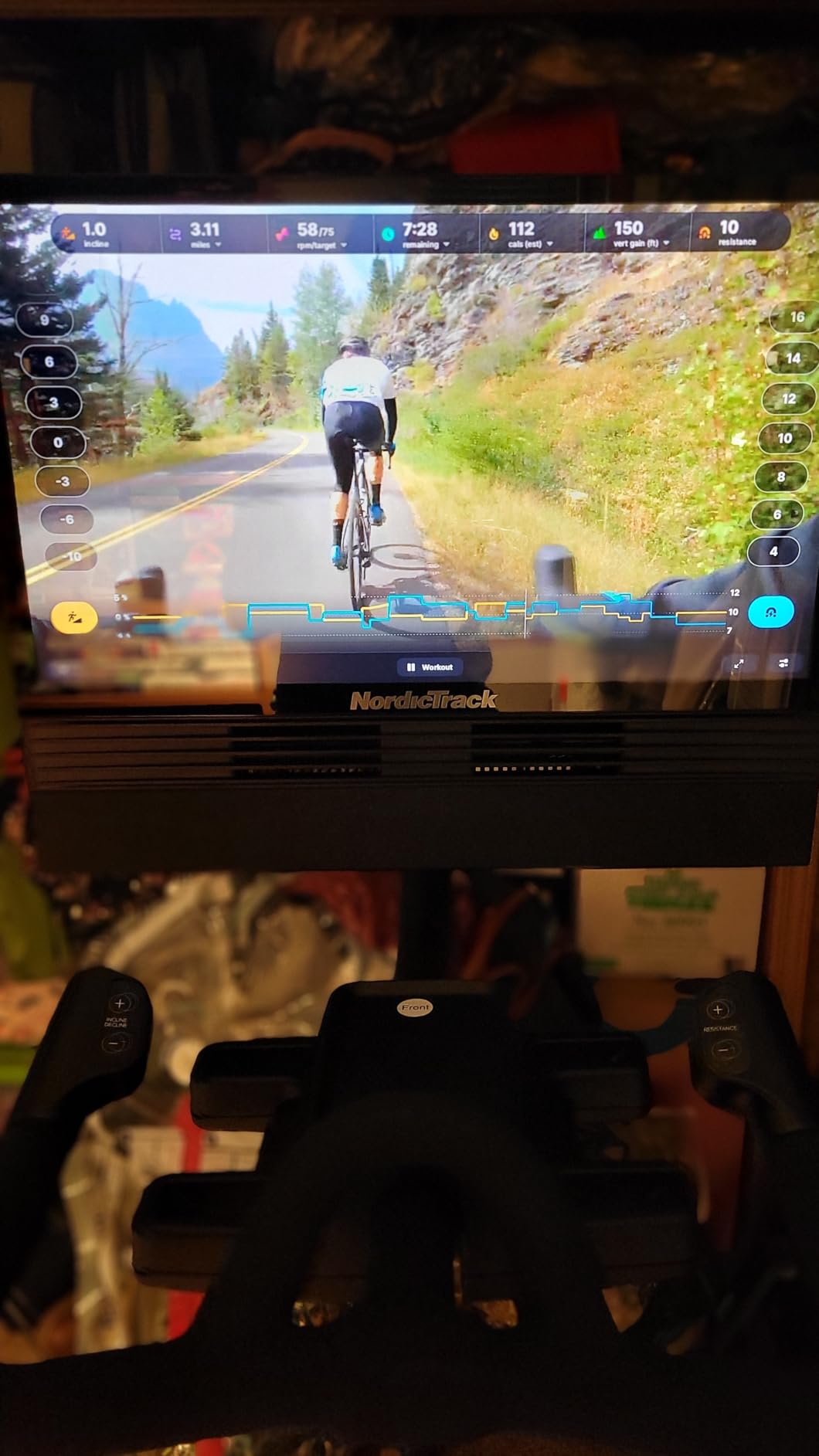 NordicTrack X24 Bike with 22 HD Embedded Touchscreen customer photo 2