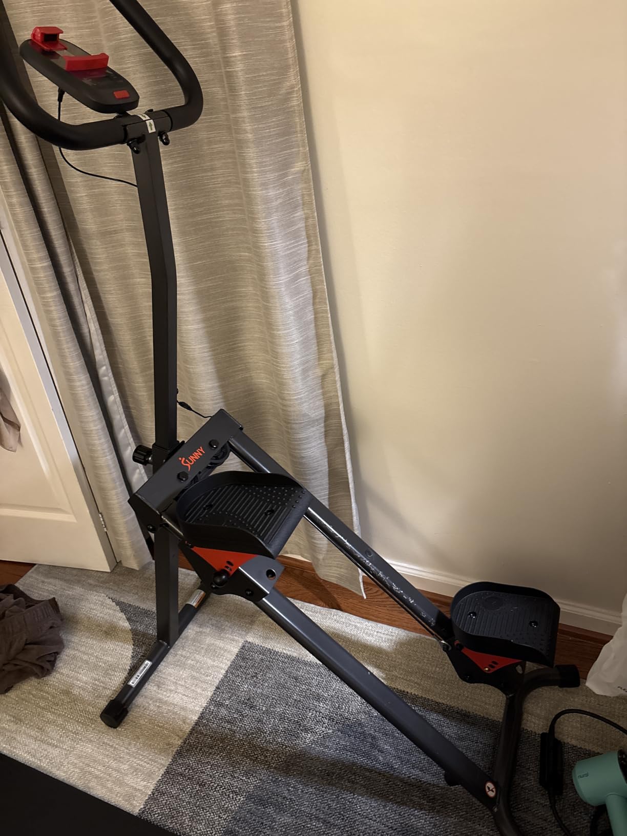 Sunny Health & Fitness Stair Stepper w/Handlebar, Extended Step Range Climber Machine for Legs, Core and Glute Workouts, Connection with Free SunnyFit App customer photo 2