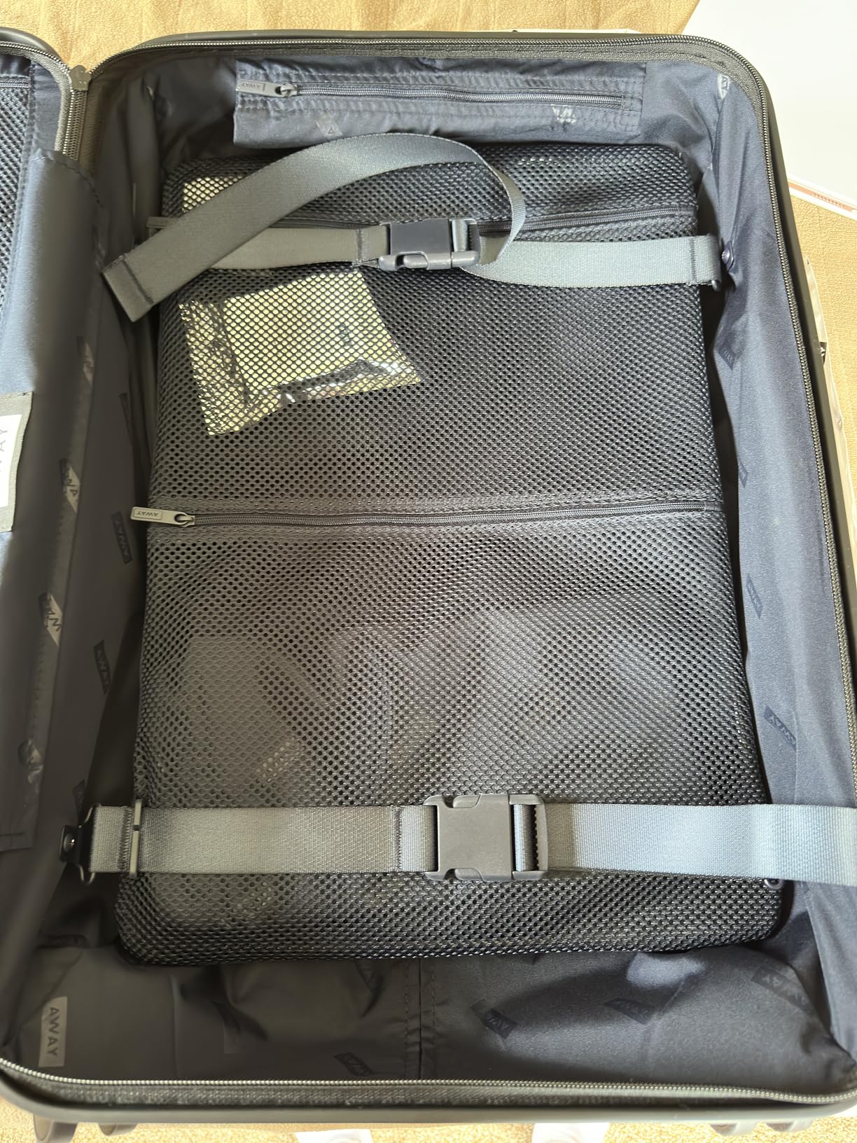 Away Bigger Carry-On Luggage, Lightweight Hardside Large Suitcase with Spinner Wheels, TSA Lock, Airline Approved, Navy Blue customer photo 1