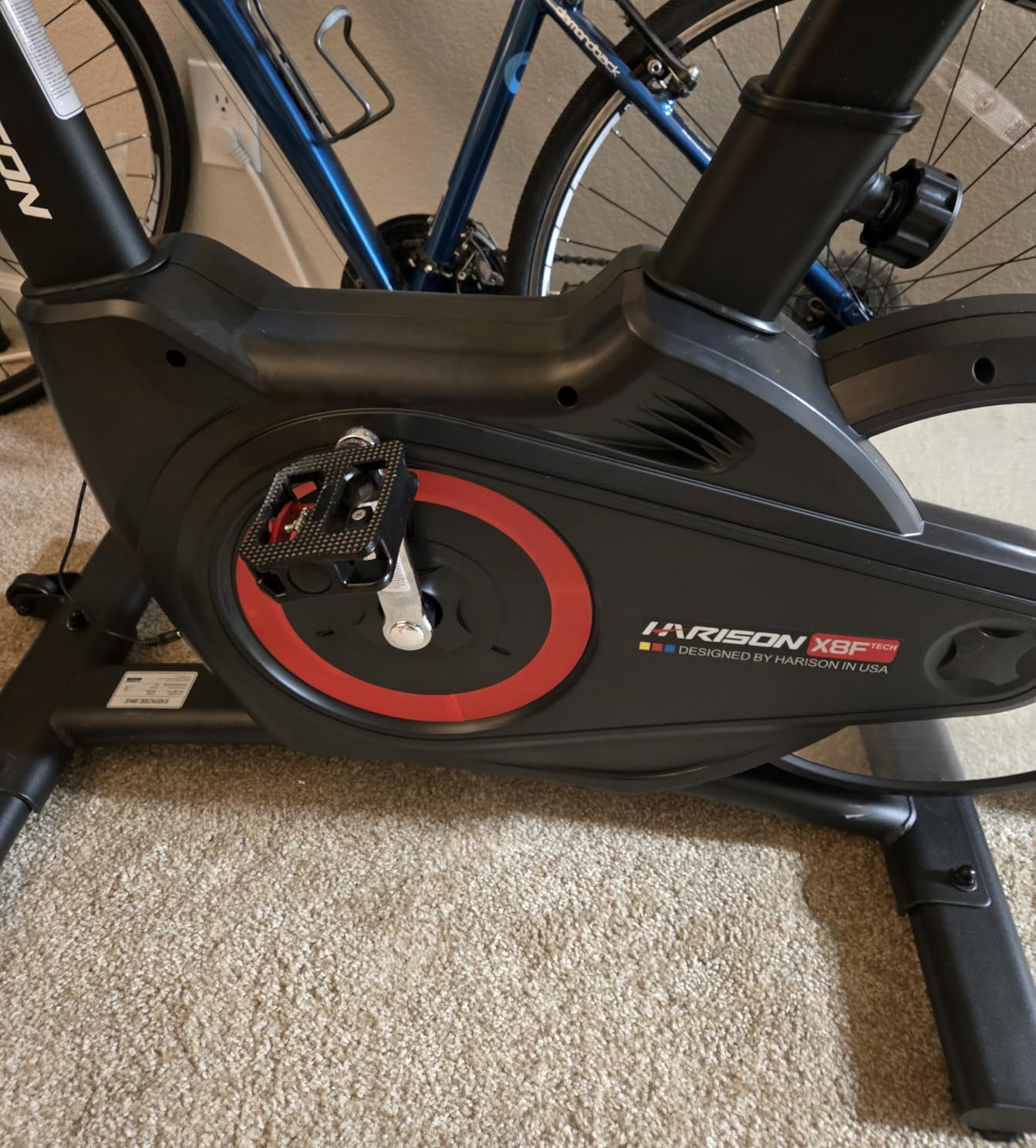 HARISON Semi-Commercial Exercise Bike 400 lbs Capacity, Magnetic Stationary Bikes for Home Gym with Bluetooth & Tablet Holder & Comfortable Seat Cushion customer photo 1