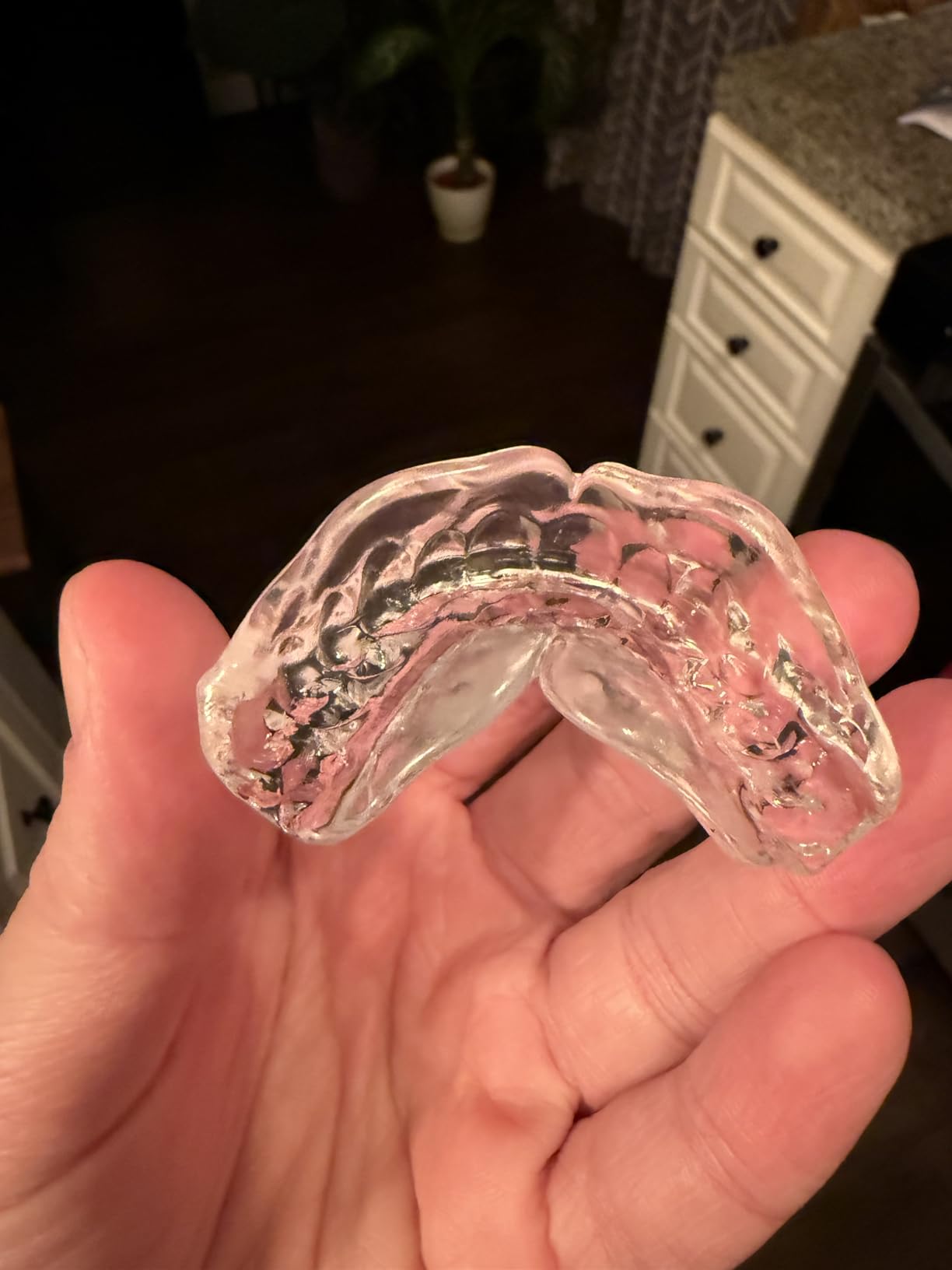 Mouth Guard for Grinding Teeth at Night: Moldable Dental Guard for Sleeping - Nighttime Protection for Teeth with 12 Cleaning Tablets customer photo 2