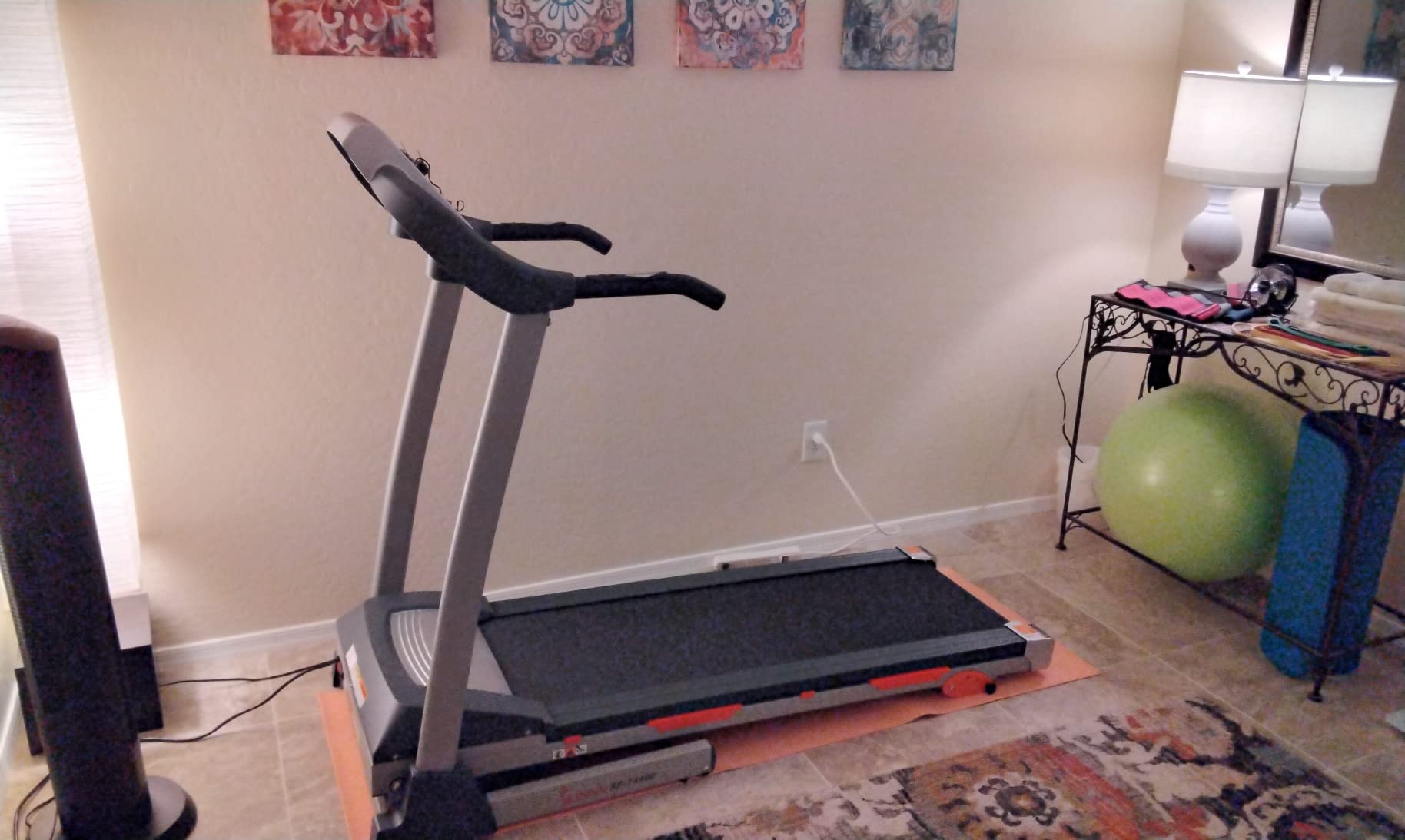Sunny Health & Fitness Wi-Fi Smart Treadmill Walking Pad customer photo 2