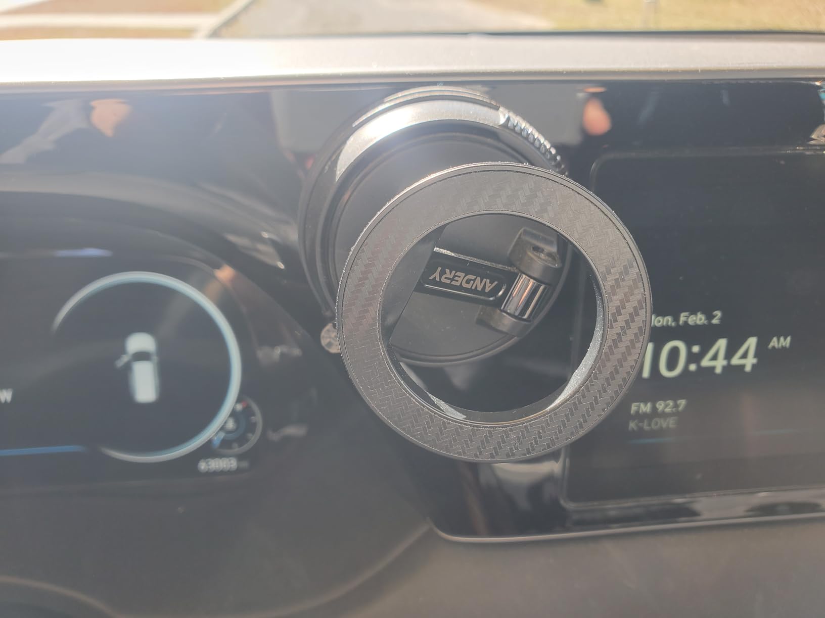 ANDERY Car Phone Holder for Magsafe, 78+LBS Strongest Suction & 2400gf Strongest Magnetic, 360 Degree Adjustable Car Phone Mount for iPhone 17-12 & All Phones customer photo 1